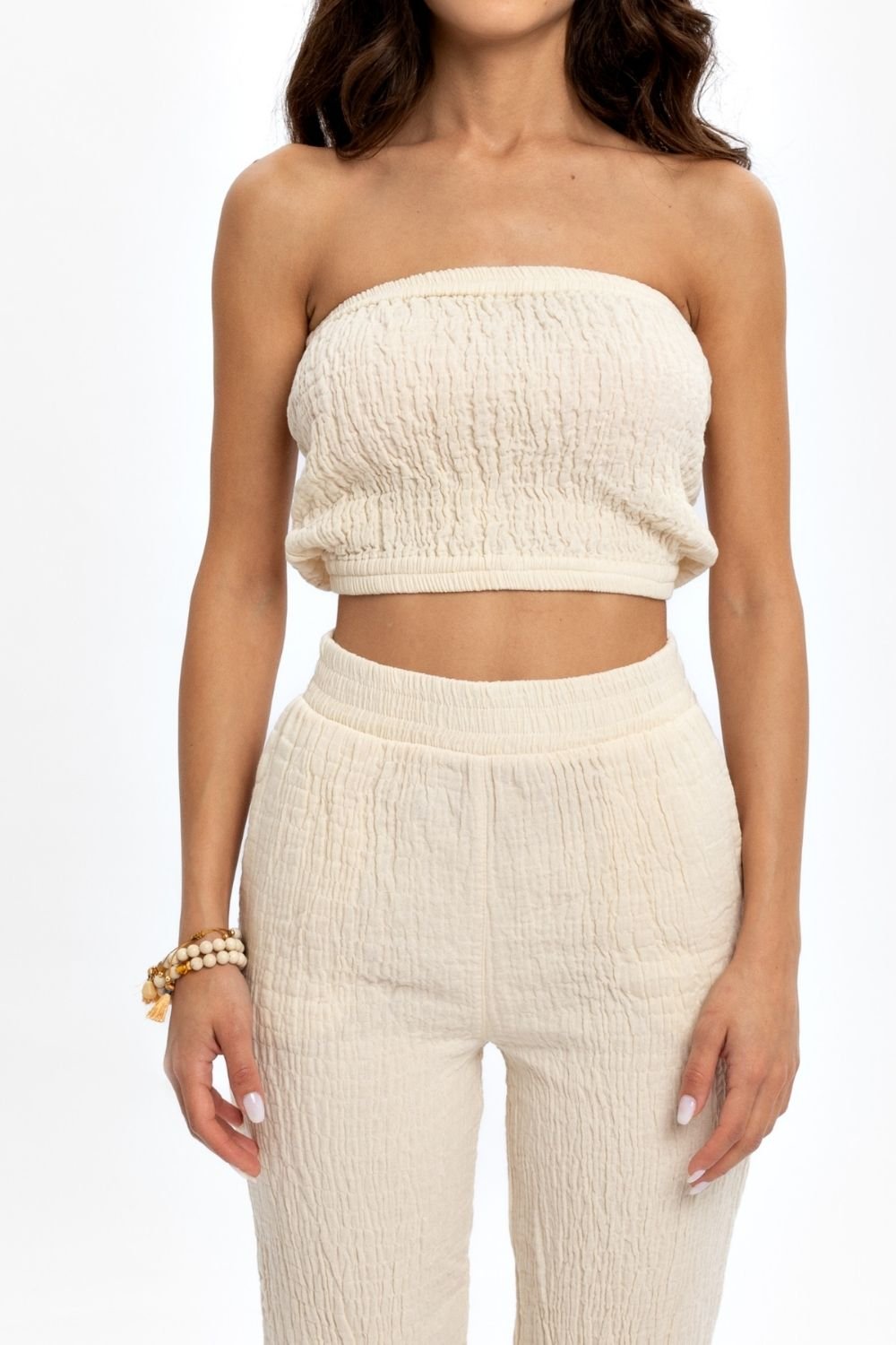 Husufi-Naturel Bürümcüklü Croptop-Top-3-Milagron.com