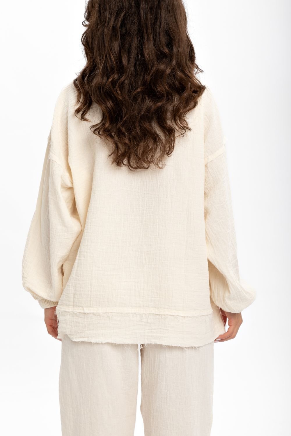 Husufi-Naturel Bürümcüklü Sweatshirt-Sweatshirts & Hoodies-6-Milagron.com