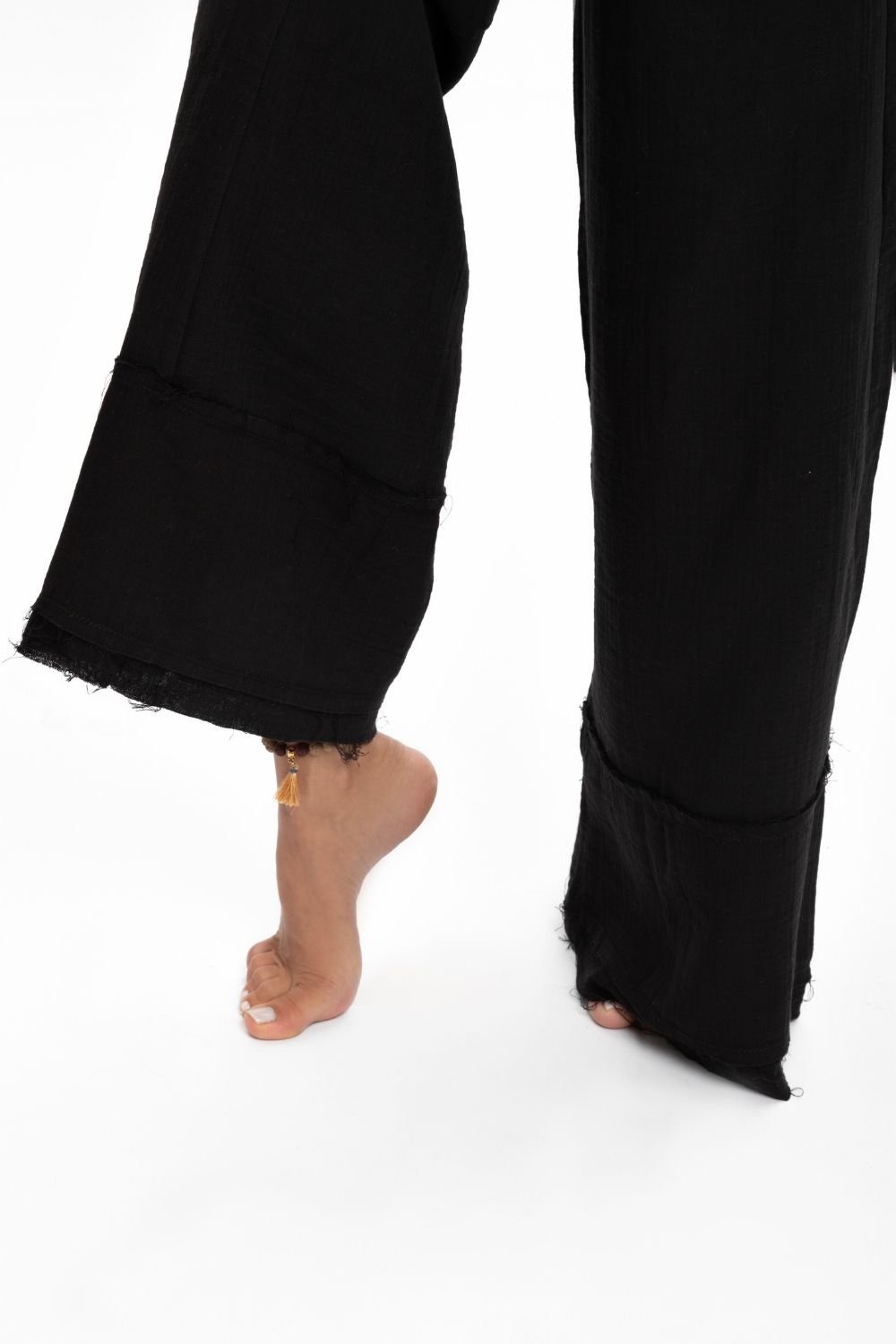 Husufi-Siyah Bol Paça Pantolon-Pantolon-2-Milagron.com