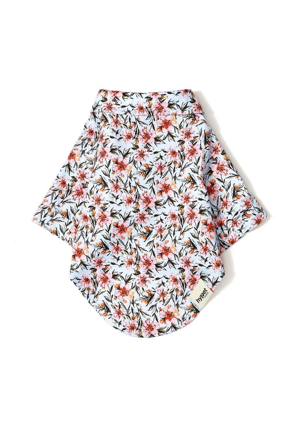 Hypet Fashion-Blue Floral Gömlek-Köpek-1-Milagron.com