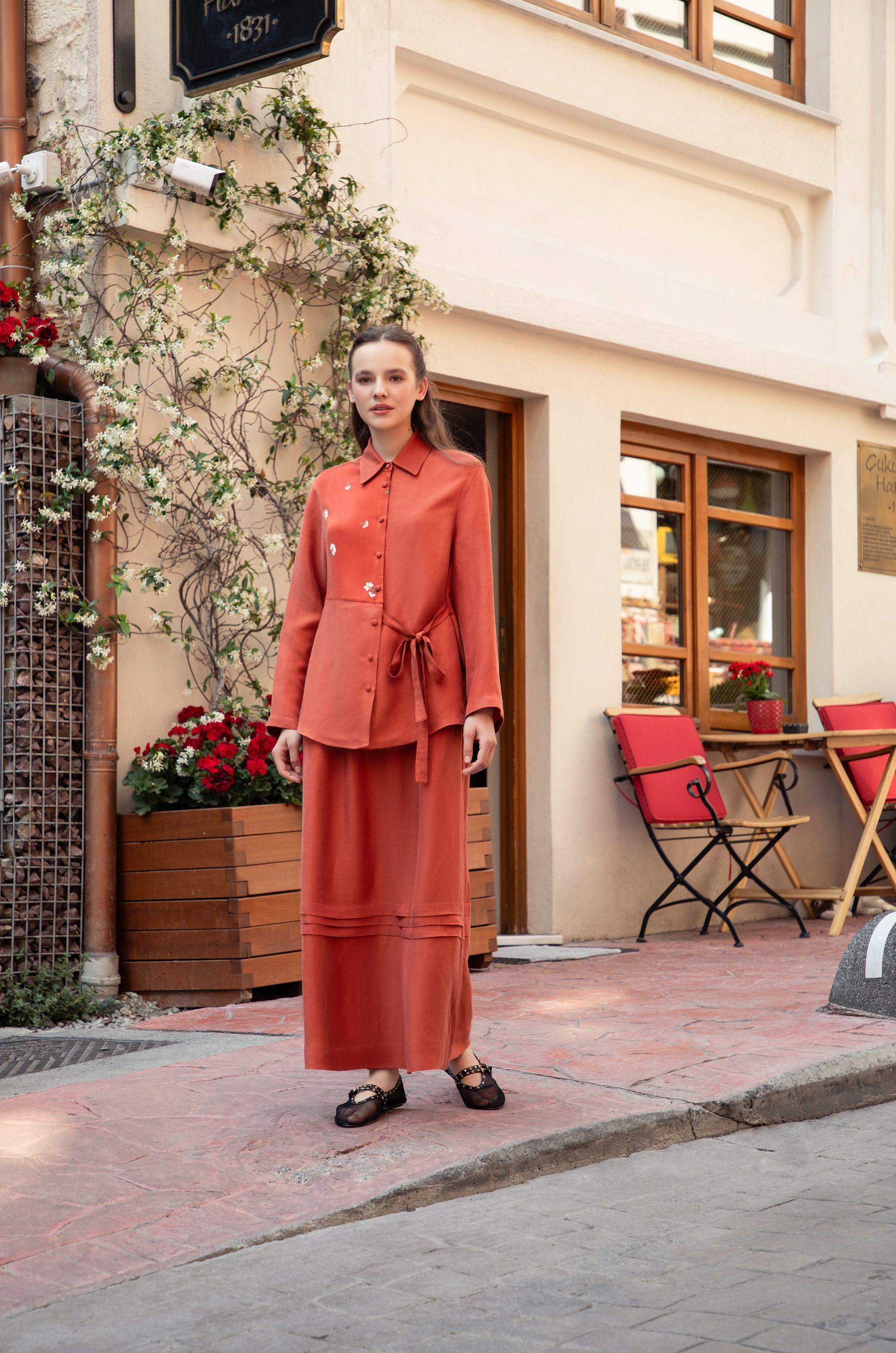 Sofia Shirt & Skirt Set
