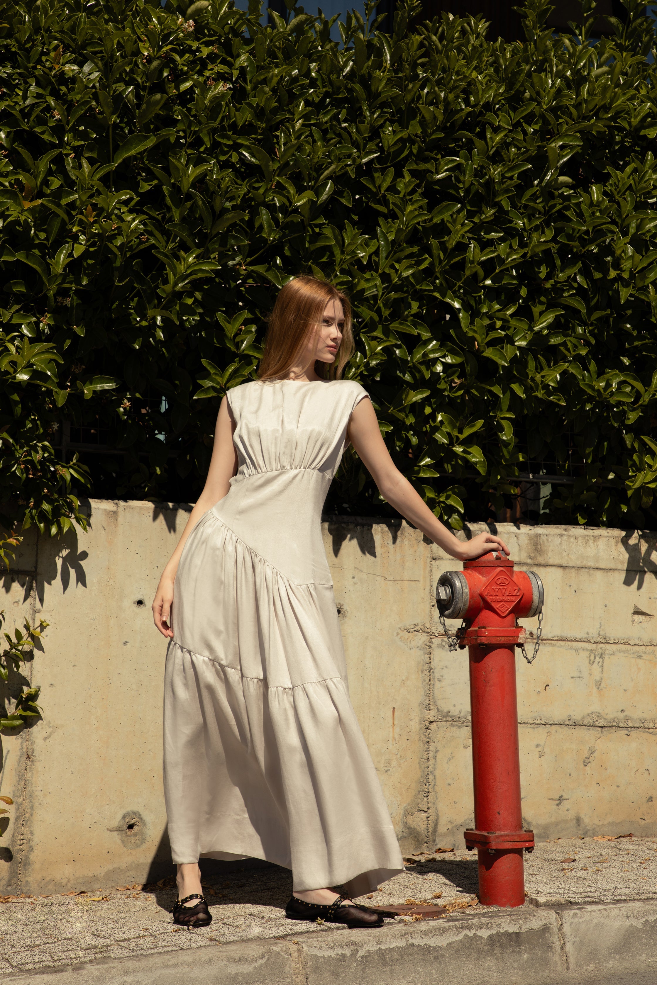 Bella Beige Maxi Dress