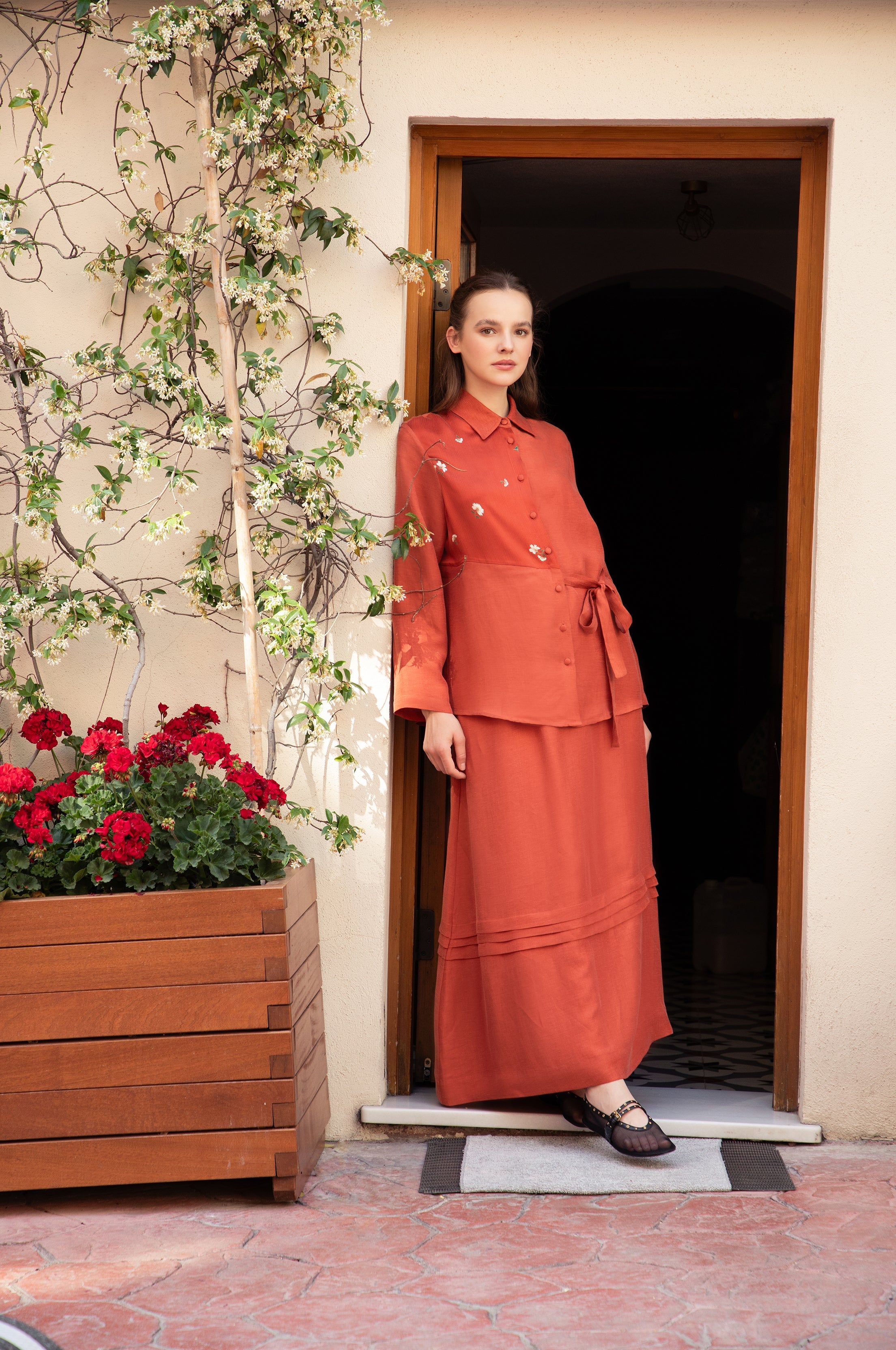 Sofia Shirt & Skirt Set