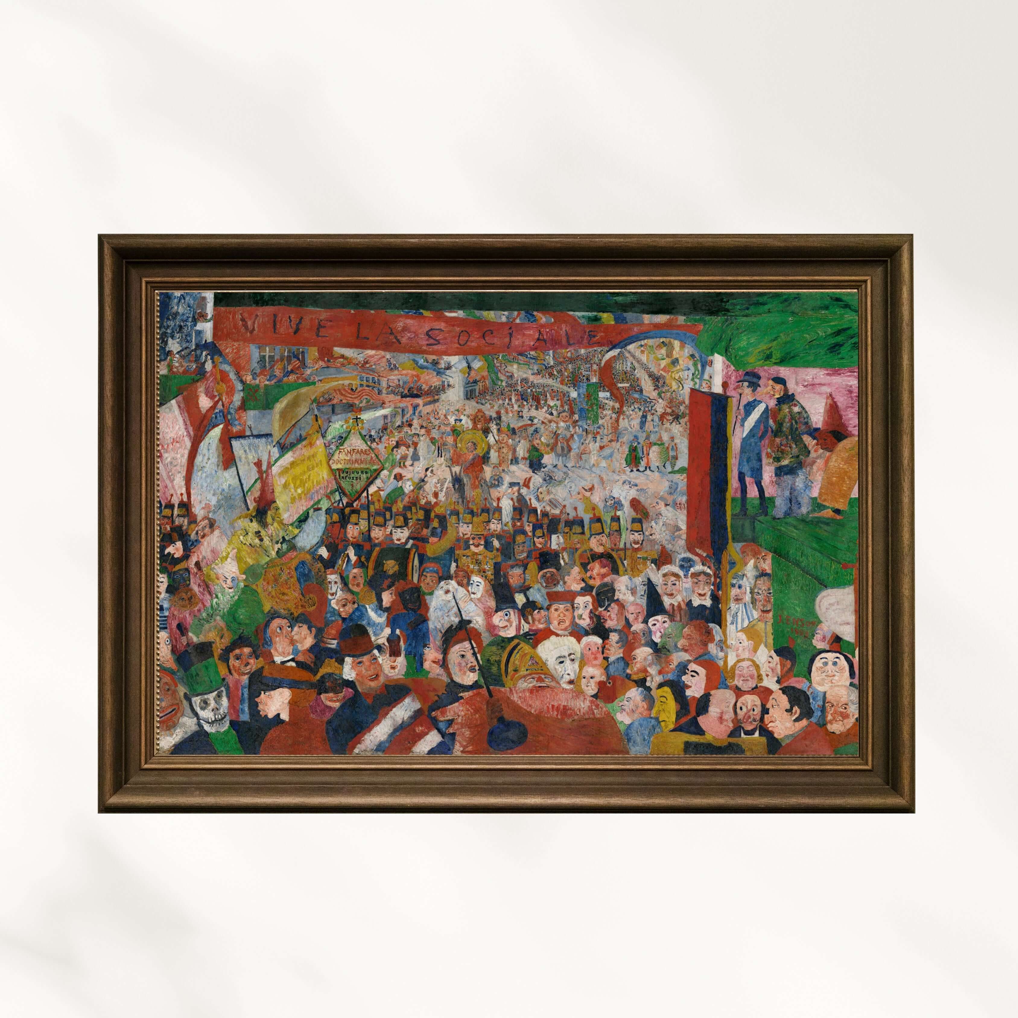 James Ensor - İSa'Nın 1889'Da Brüksel'E Girişi