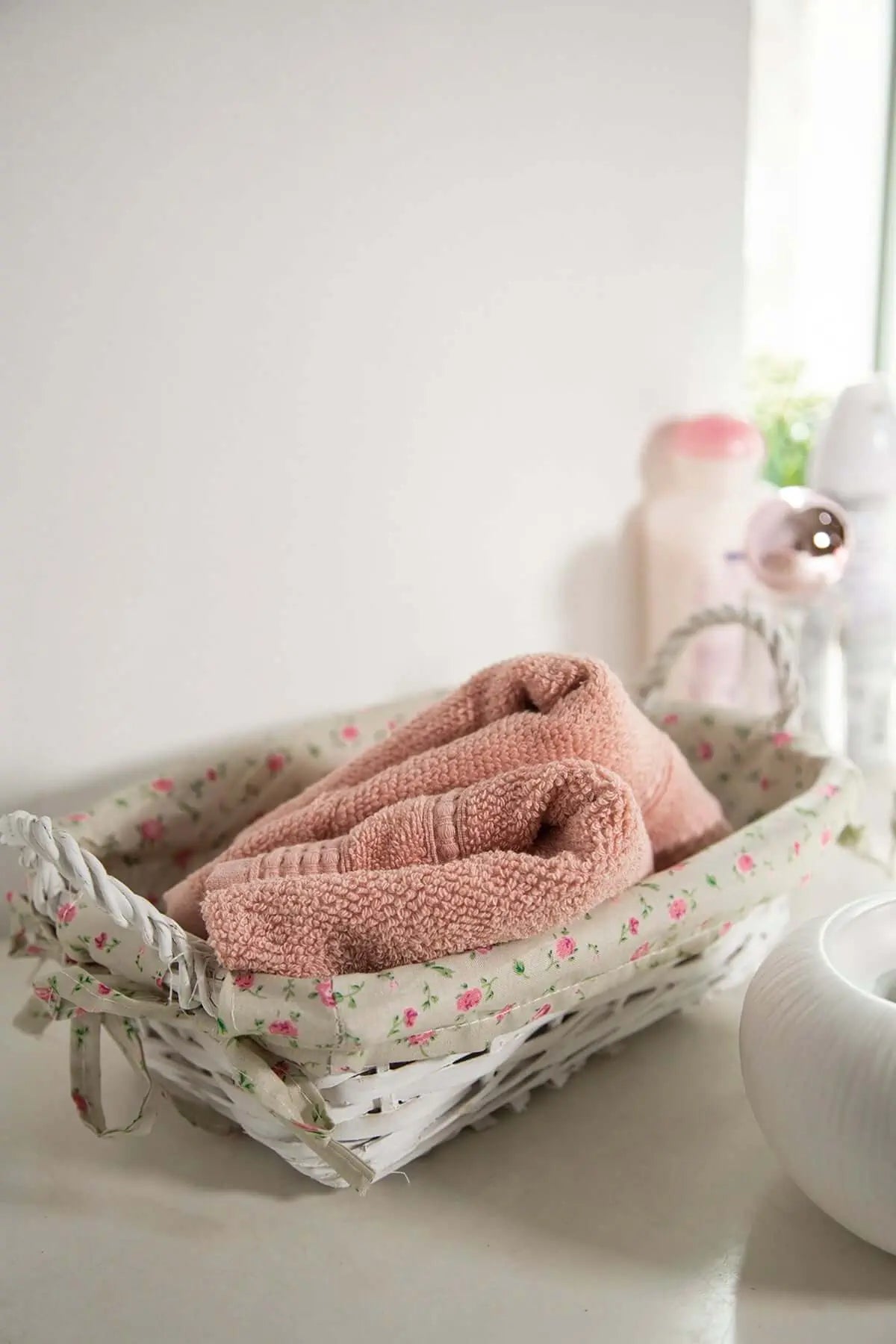 İRYA-2'Li Hasır Sepet Beyaz 18X29X13 Cm-Sepet-1-Milagron.com
