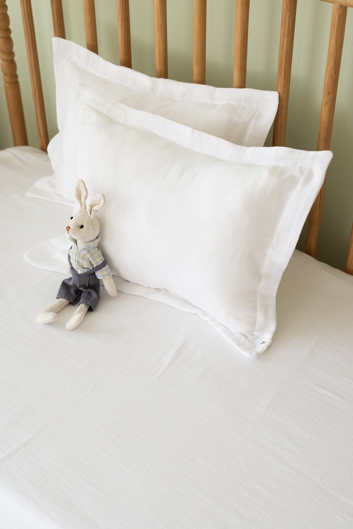 Irya-2'li çocuk Organik Müslin Yastık Kılıfı Seti Ekru-Çocuk Yastık Kılıfı-2-Milagron.com