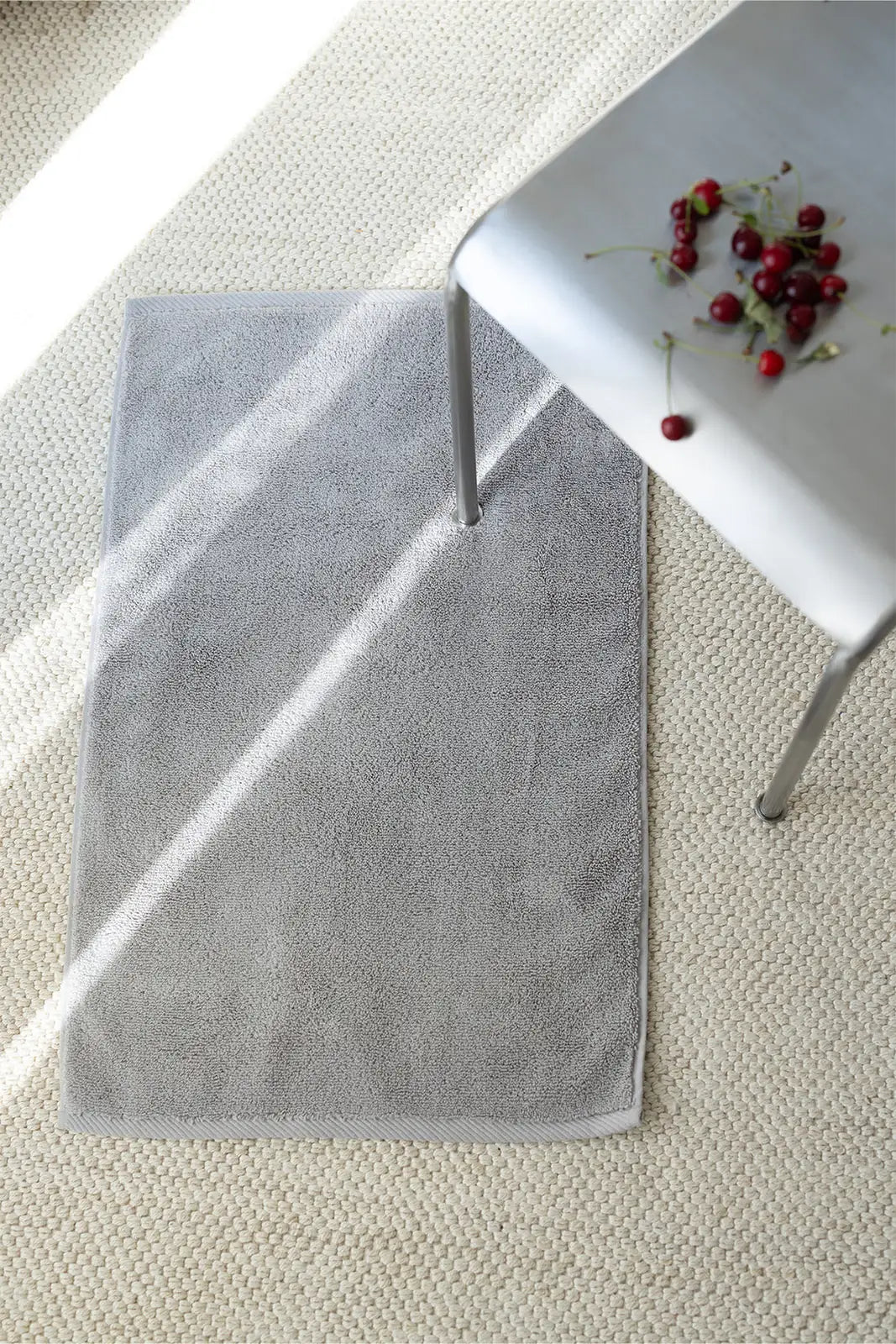 İRYA-Alba Tekli Havlu Banyo Paspası 50X80 Gri-Paspas-1-Milagron.com