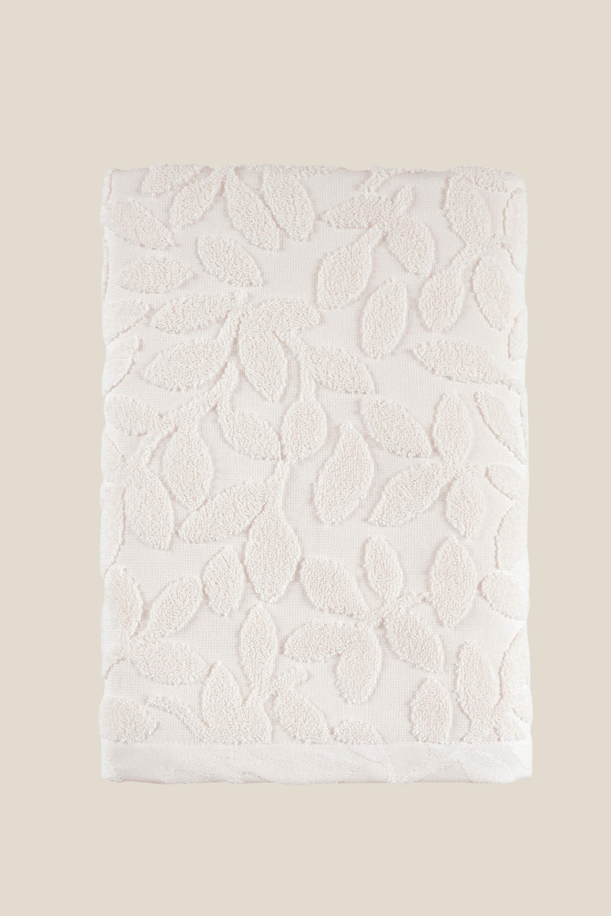 İRYA-Allesi %100 Pamuk Banyo Havlusu 70X140Cm Ekru-Havlu & Havlu Setleri-4-Milagron.com