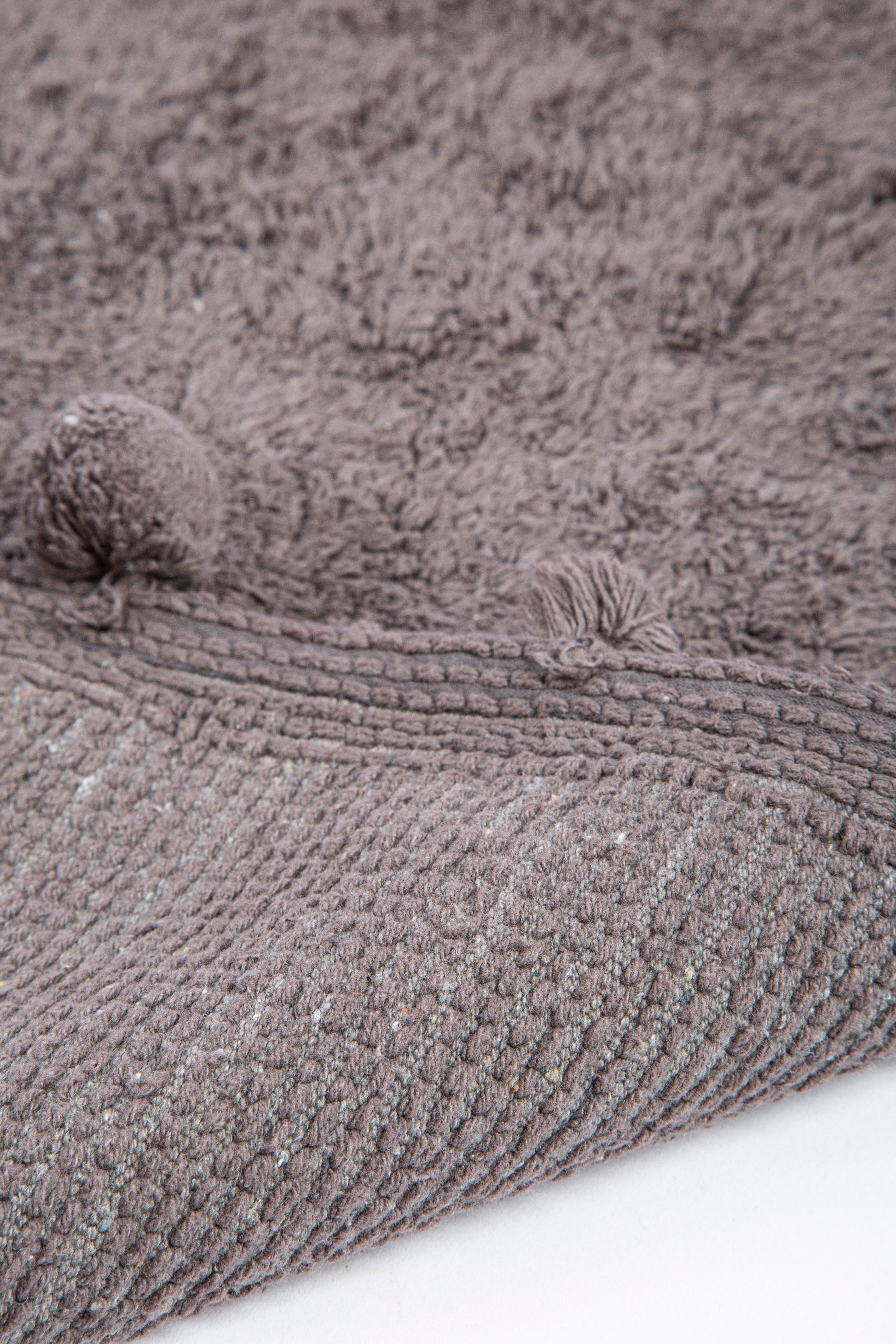 Irya-Alya 2’li Takım Banyo Paspası %100 Pamuk 40x60 + 60x90 Antrasit-Banyo Paspası-5-Milagron.com