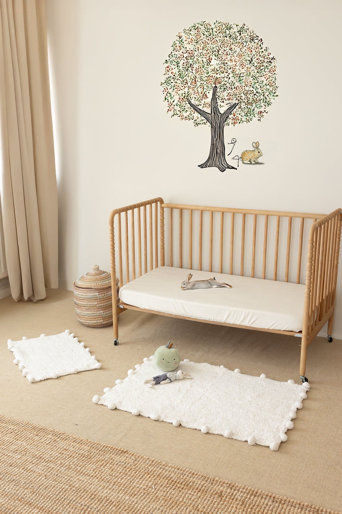 Irya-Alya 2’li Takım Banyo Paspası %100 Pamuk 40x60 + 60x90 Ekru-Banyo Paspası-5-Milagron.com