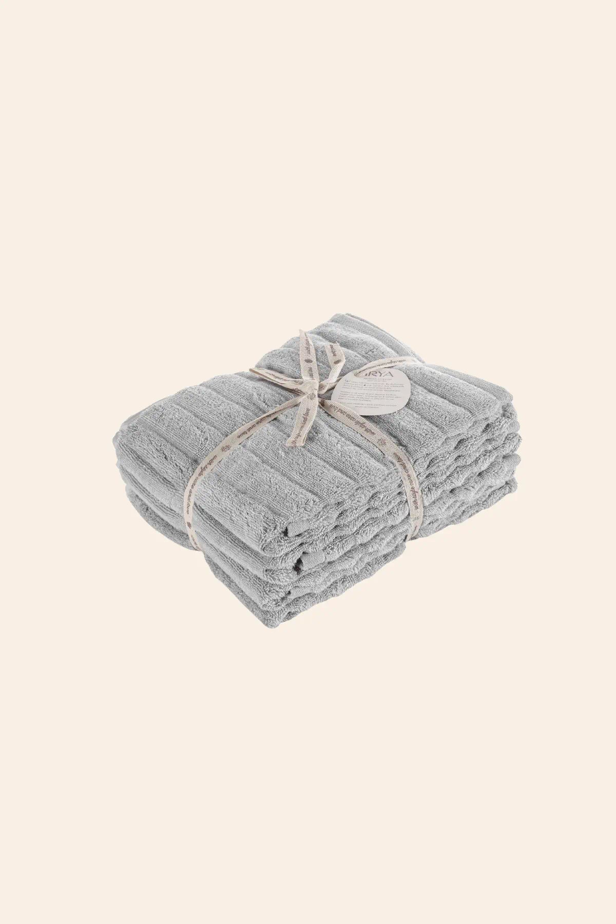 Arora %100 Pamuk Havlu Seti Ash Grey