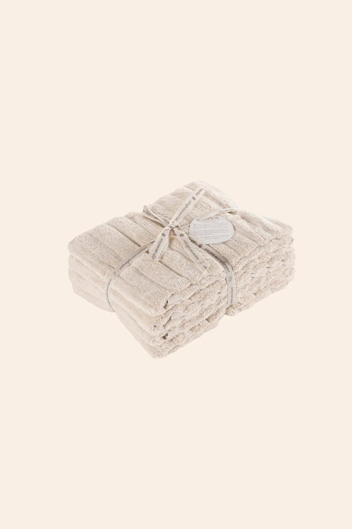 Arora %100 Pamuk Havlu Seti Sandy Beige