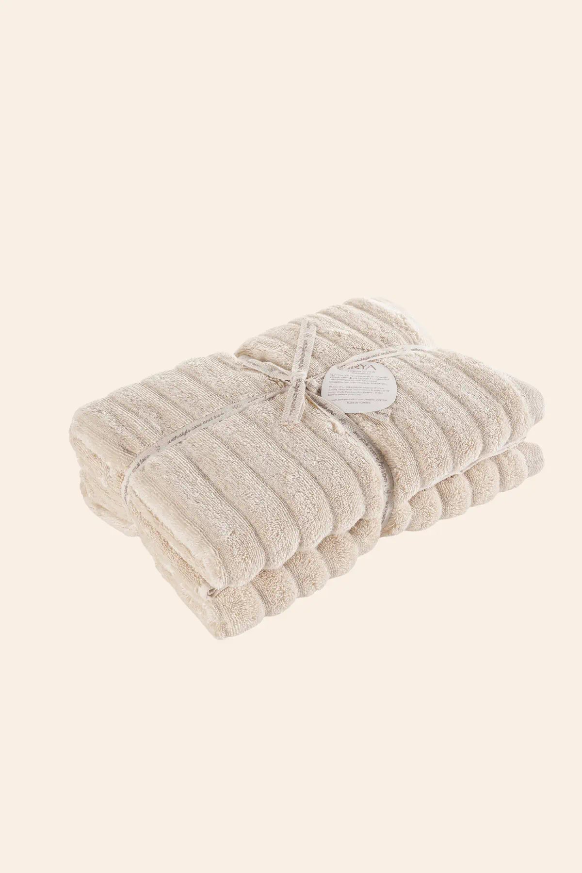 Arora %100 Pamuk Havlu Seti Sandy Beige