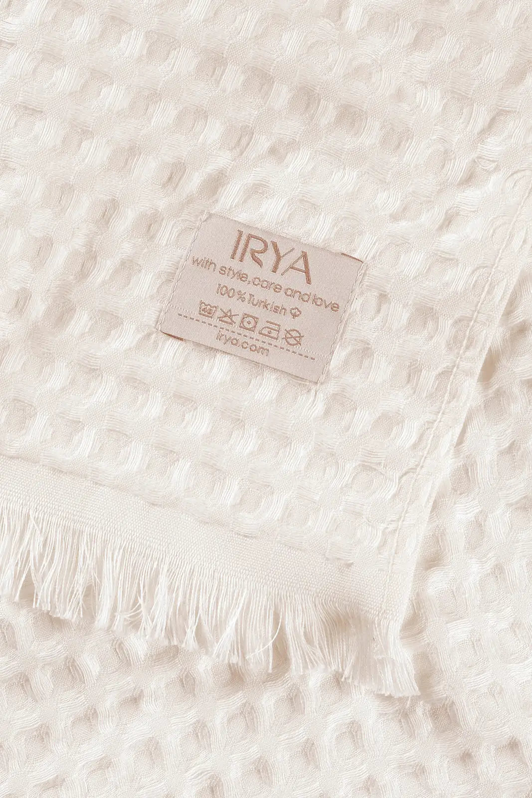 İRYA-Aura Waffle Havlu Ekru 70X140-Havlu & Havlu Setleri-9-Milagron.com