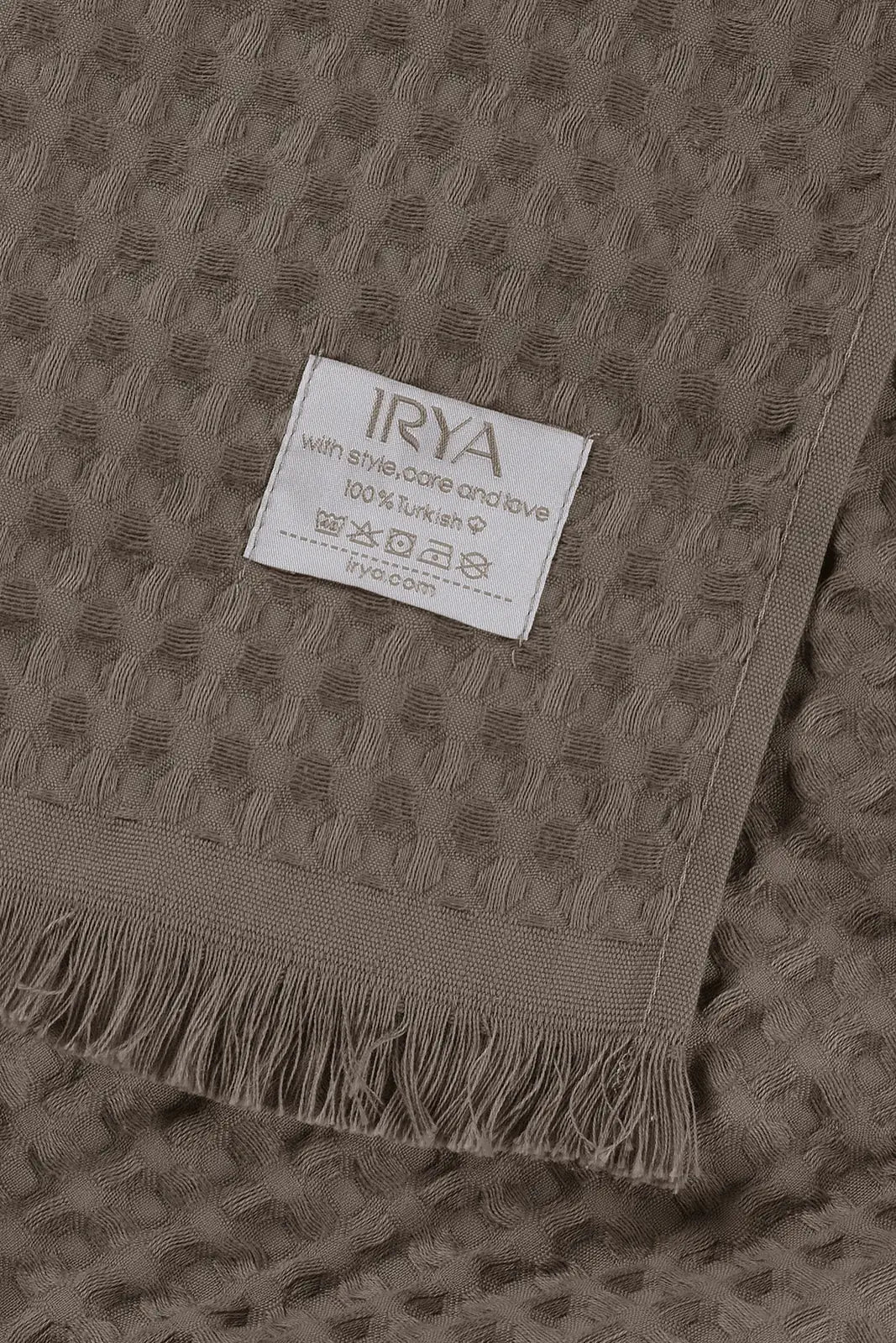 İRYA-Aura Waffle Havlu Gri 50X100-Havlu & Havlu Setleri-6-Milagron.com