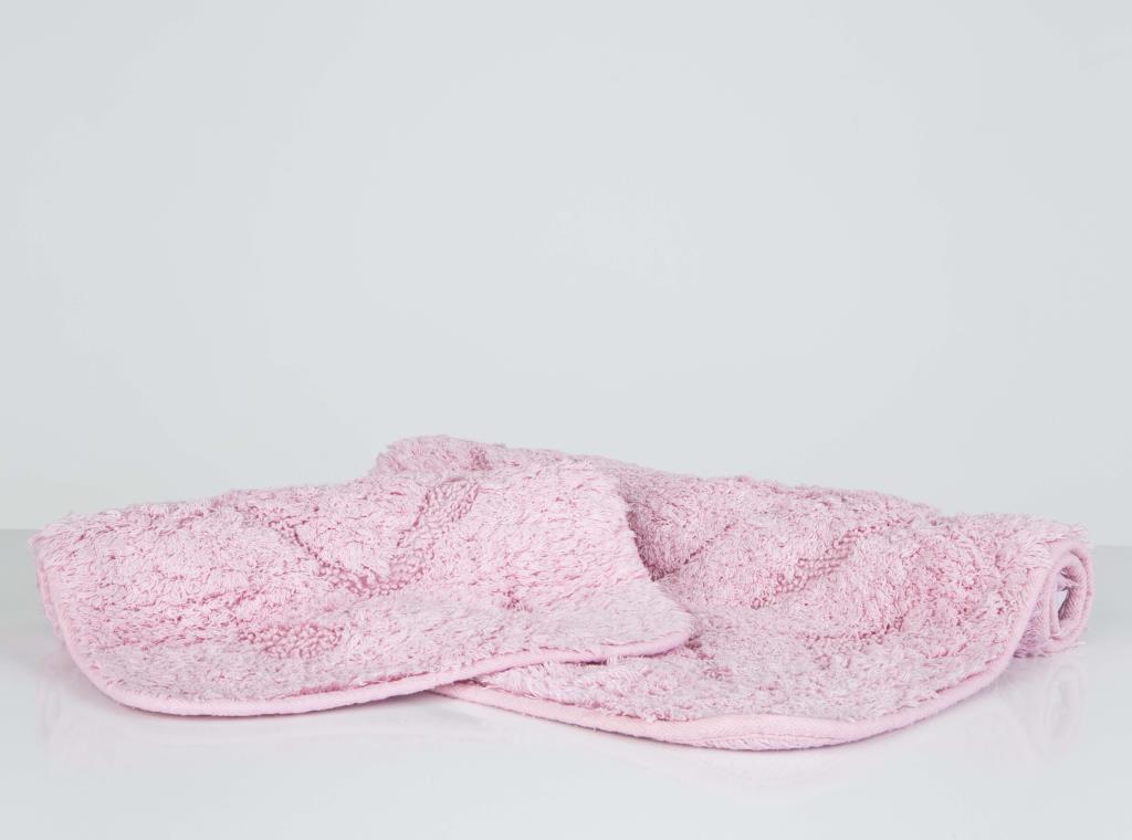 Irya-Barnes 2'li Banyo Paspası Pudra 40x60+60x90-Banyo Paspası-3-Milagron.com