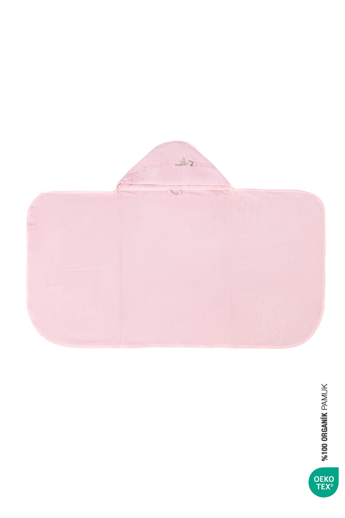 Irya-Bebe Marin Büyük Havlu 80x135 Pembe-Bebek Havlusu-4-Milagron.com