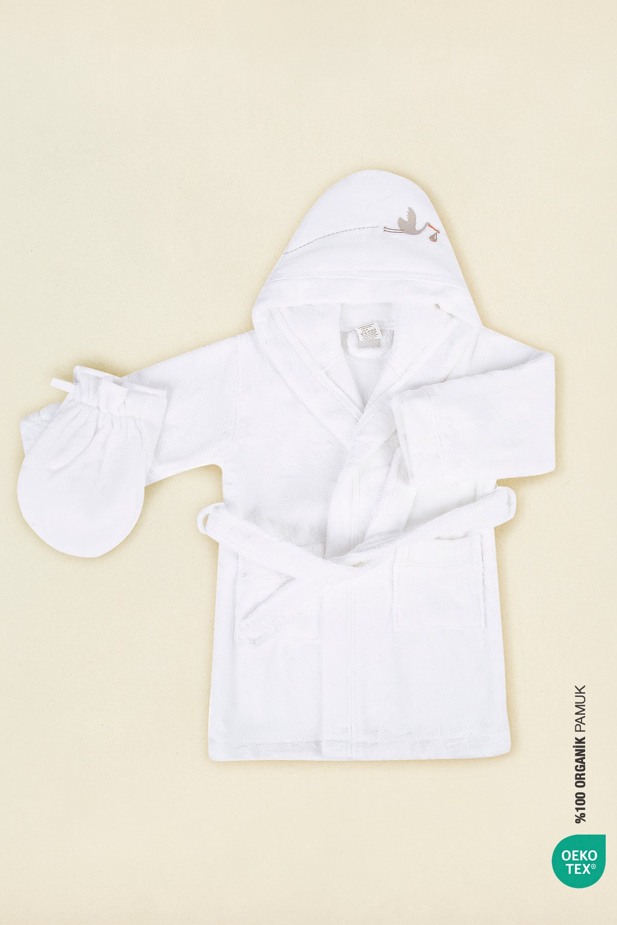 Irya-Bebe Marin çocuk Bornoz Beyaz-Çocuk Bornozu-1-Milagron.com