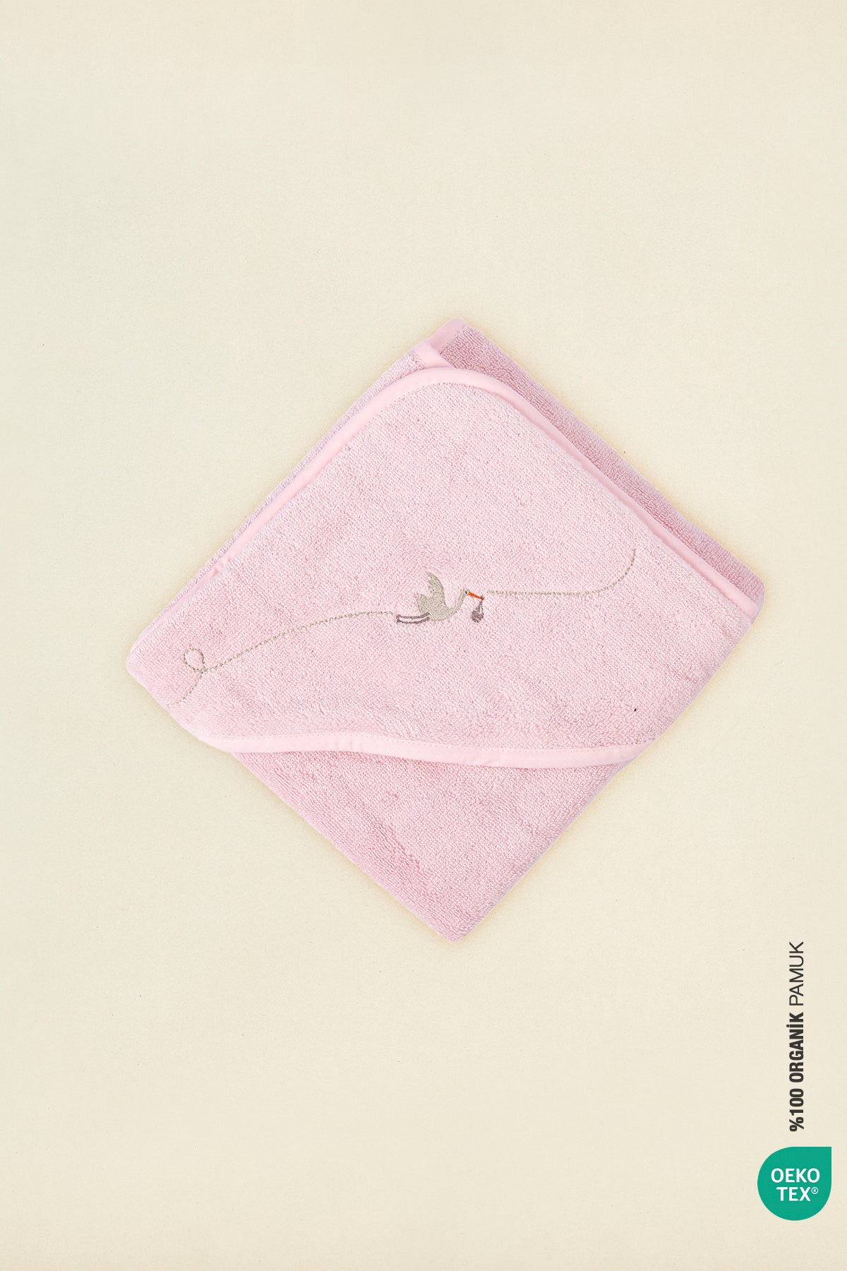 Irya-Bebe Marin Kundak Havlu 75x75 Pembe-Kundak-2-Milagron.com