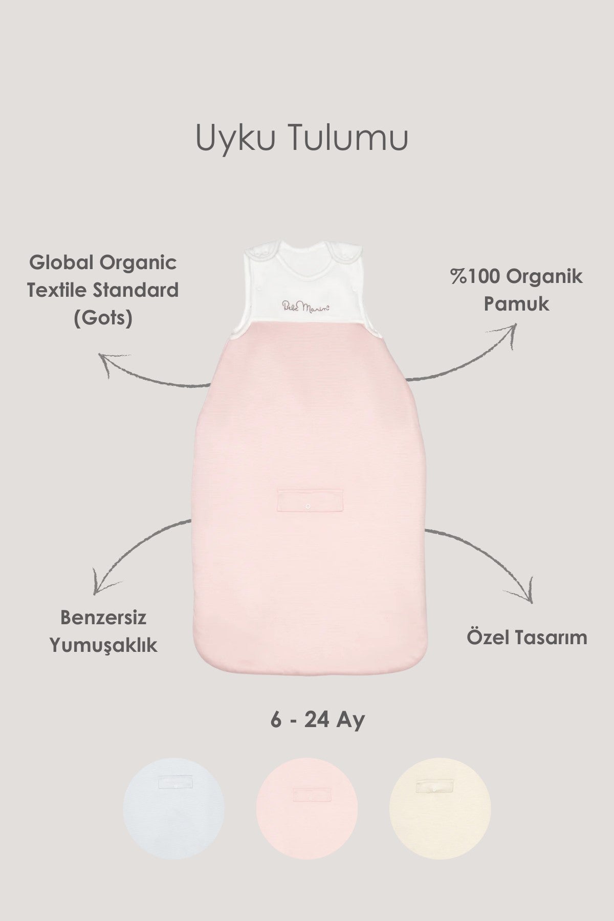 Irya-Bebe Marin Kundak Tulum 0 6 Ay Pembe-Kundak-2-Milagron.com