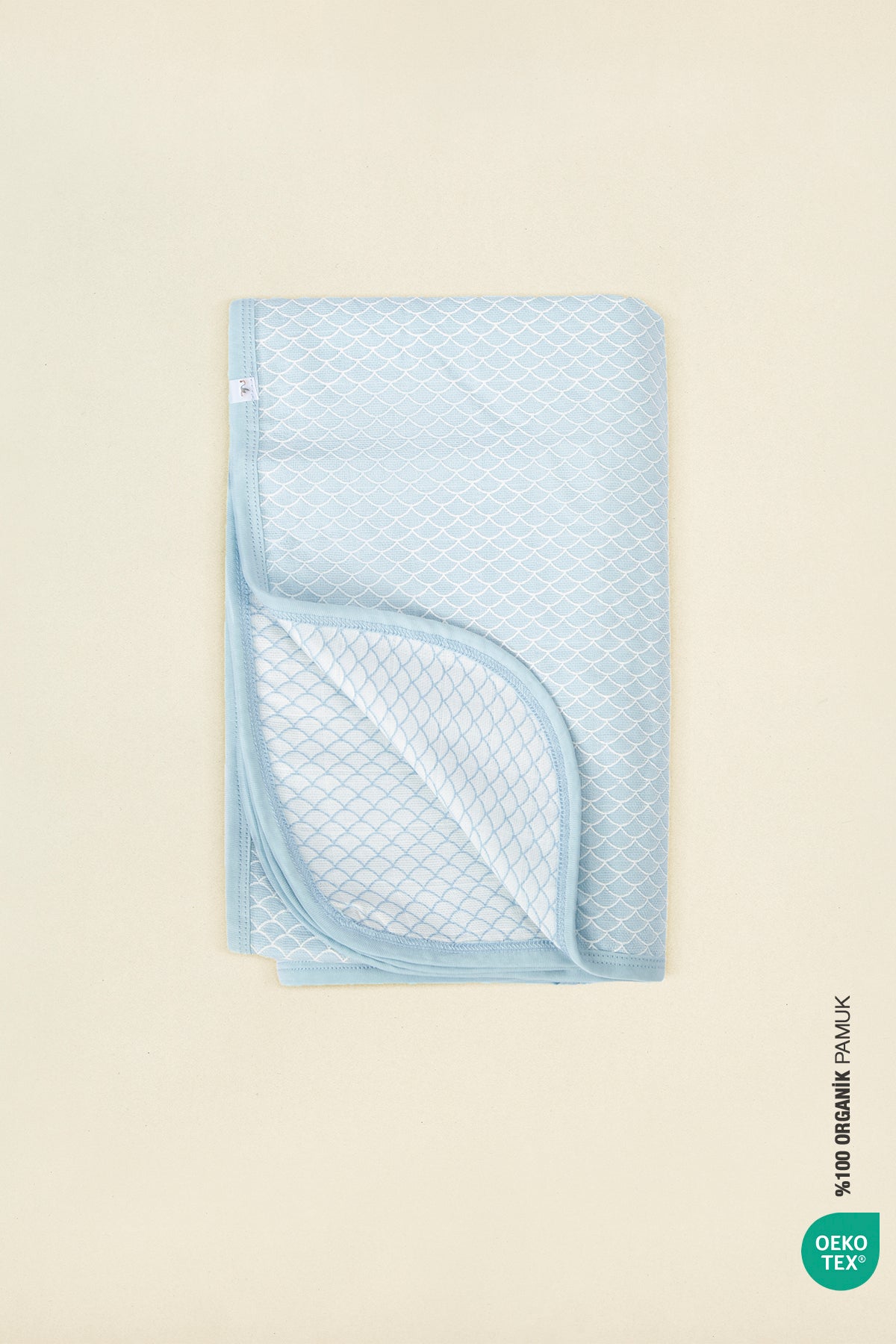 Irya-Bebe Marin Mermaid Müslin Battaniye 120x120 Mavi-Bebek Battaniyesi-3-Milagron.com