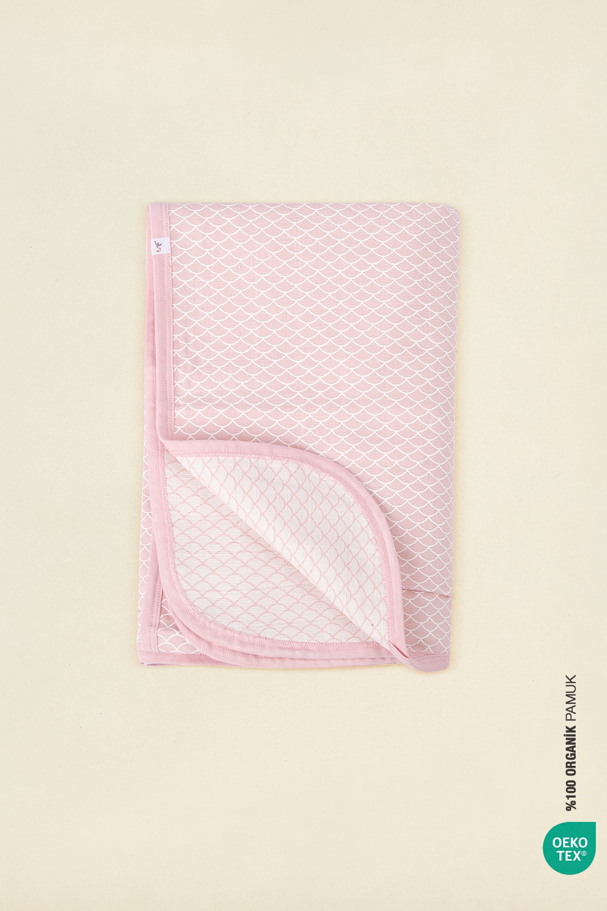 Irya-Bebe Marin Mermaid Müslin Battaniye 120x120 Pembe-Bebek Battaniyesi-2-Milagron.com