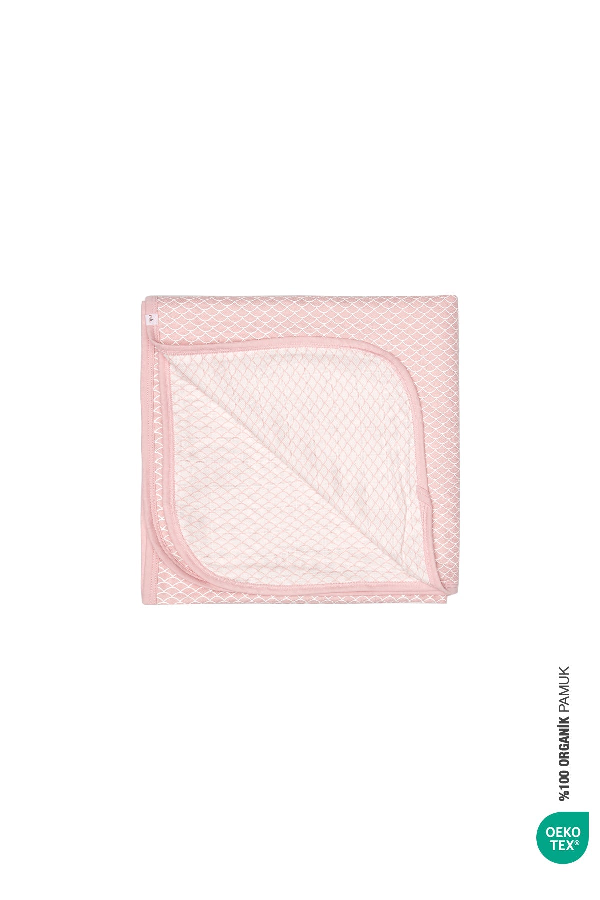 Irya-Bebe Marin Mermaid Müslin Battaniye 120x120 Pembe-Bebek Battaniyesi-5-Milagron.com