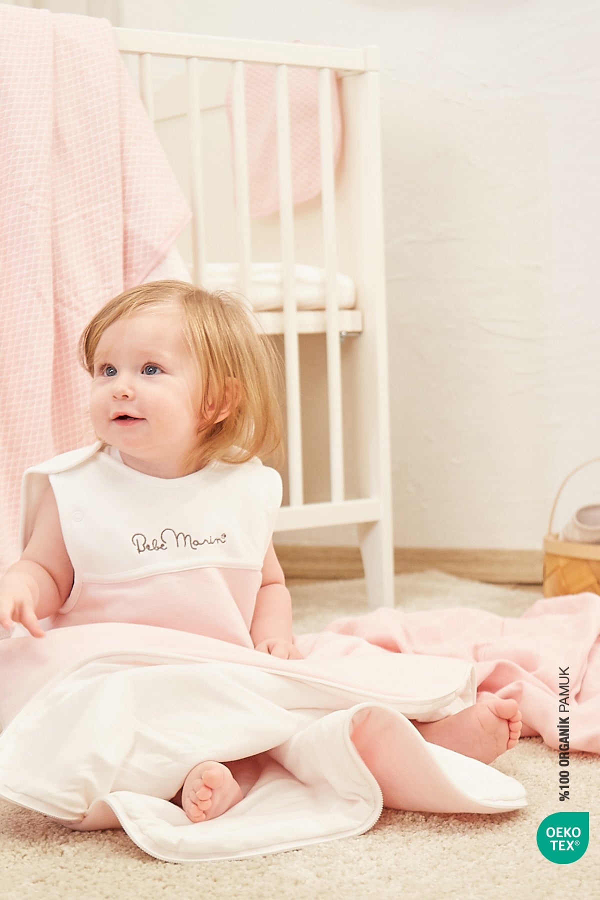 Irya-Bebe Marin Uyku Tulumu Pembe-Kundak-1-Milagron.com