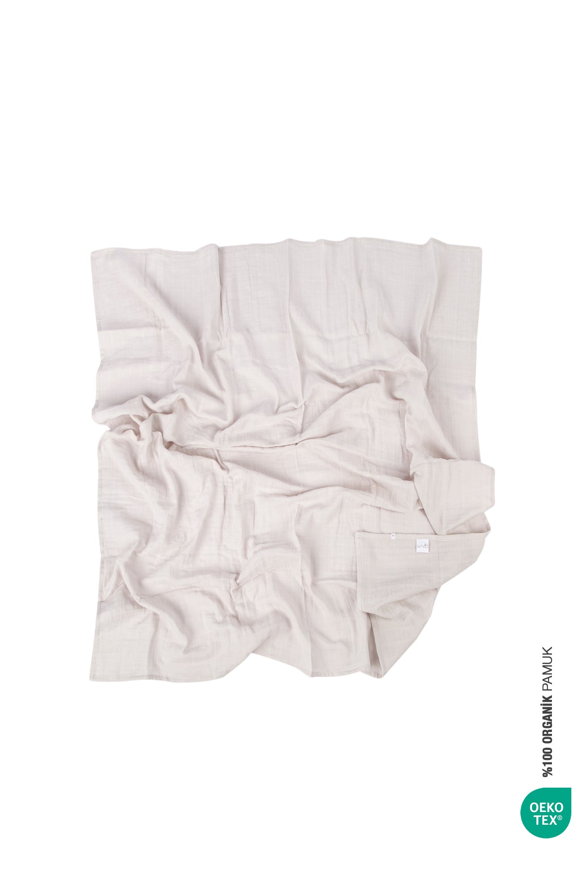 İRYA-Bebemarin Çok Amaçlı Müslin Örtü 120X120 Bej-Müslin Örtü-6-Milagron.com