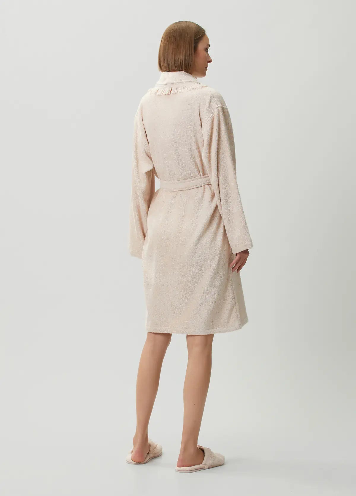 Belina Bambu Kadın Bornoz Whisper Pink