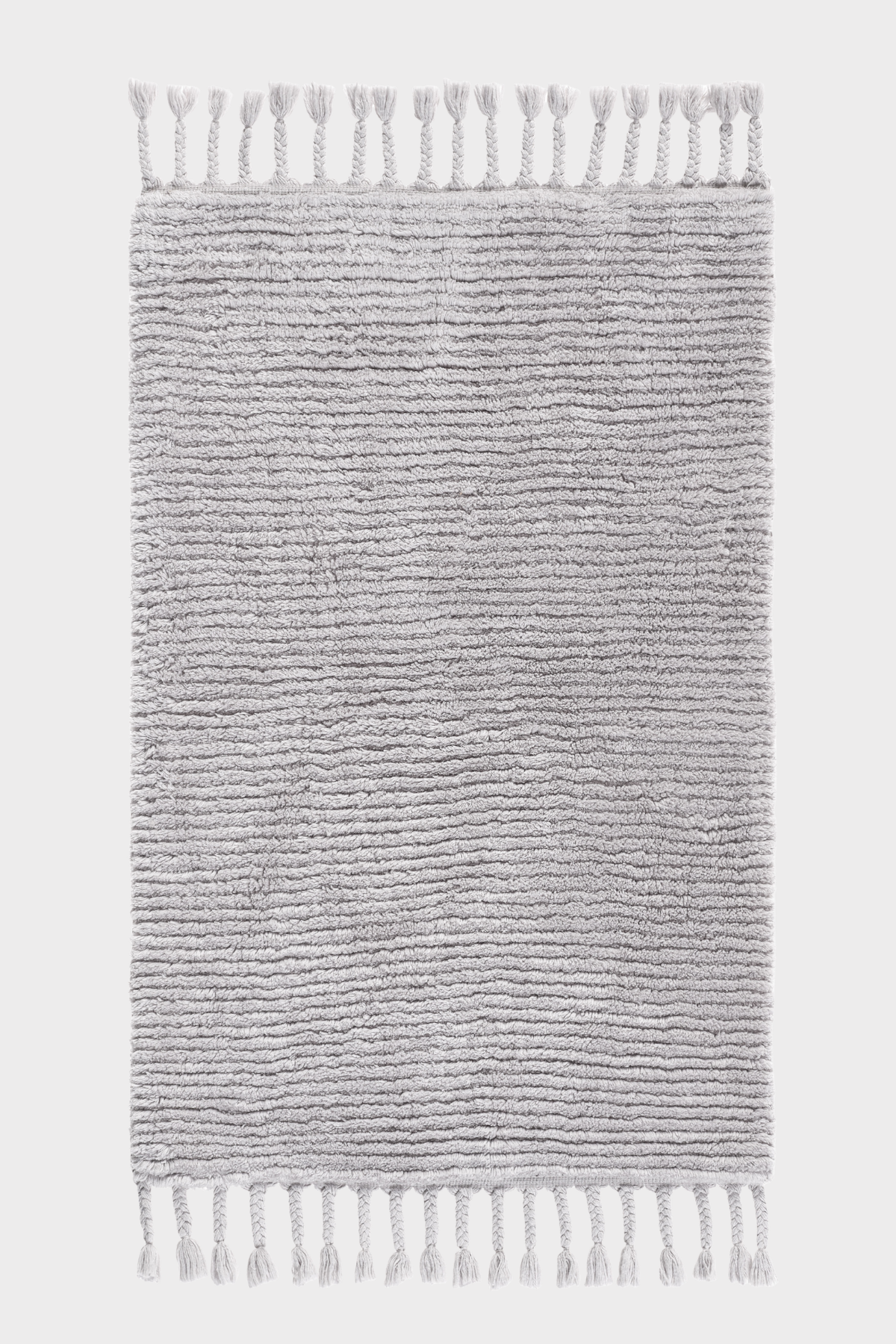 Belina Bambu Pamuk Banyo Paspası, Küllü Gri, 70 x 120 cm - 0