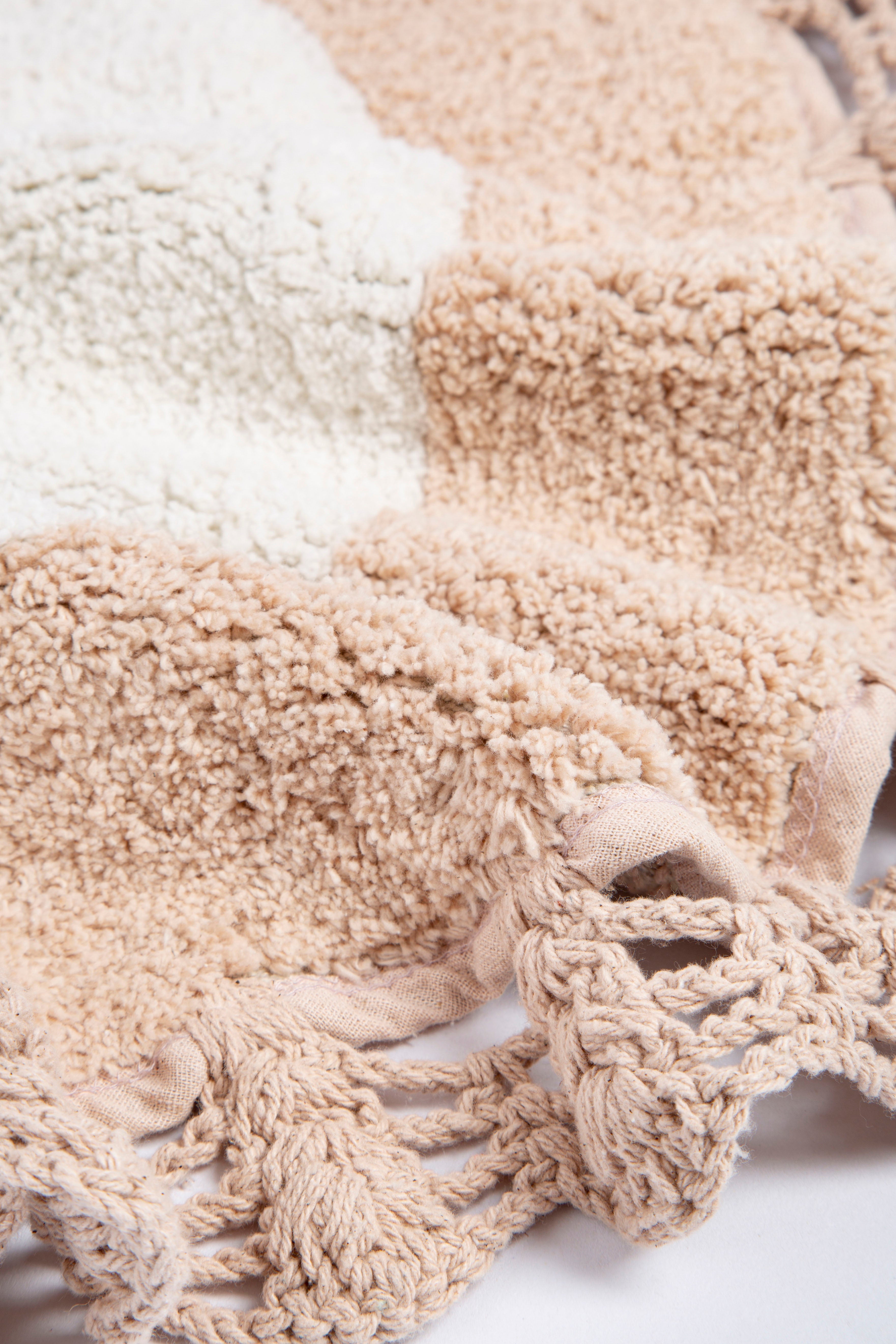 Irya-Bianca 2’li Takım Banyo Paspası %100 Pamuk 40x60 + 60x90 Ekru-Banyo Paspası-7-Milagron.com