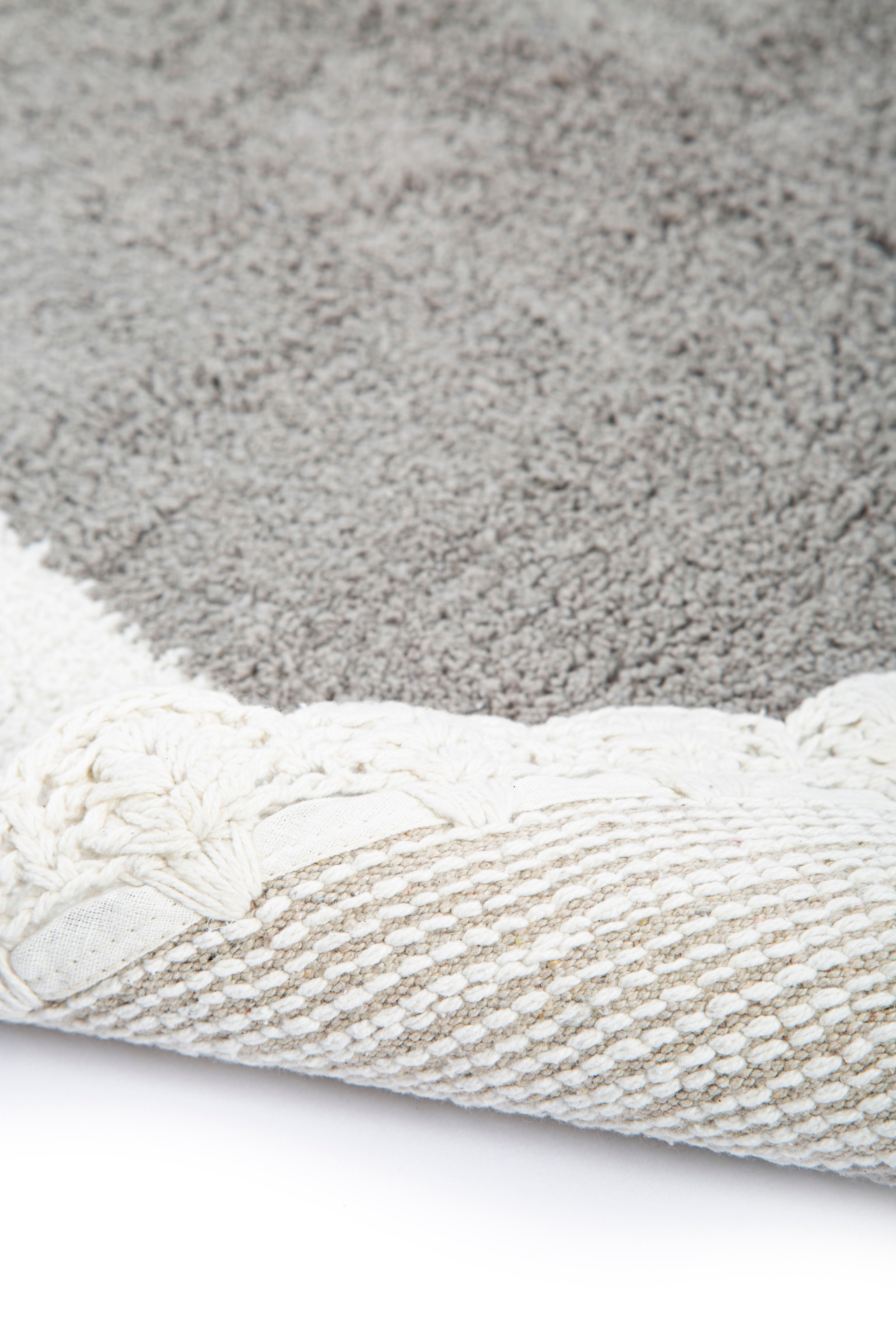 Irya-Bianca 2’li Takım Banyo Paspası %100 Pamuk 40x60 + 60x90 Gri-Banyo Paspası-8-Milagron.com