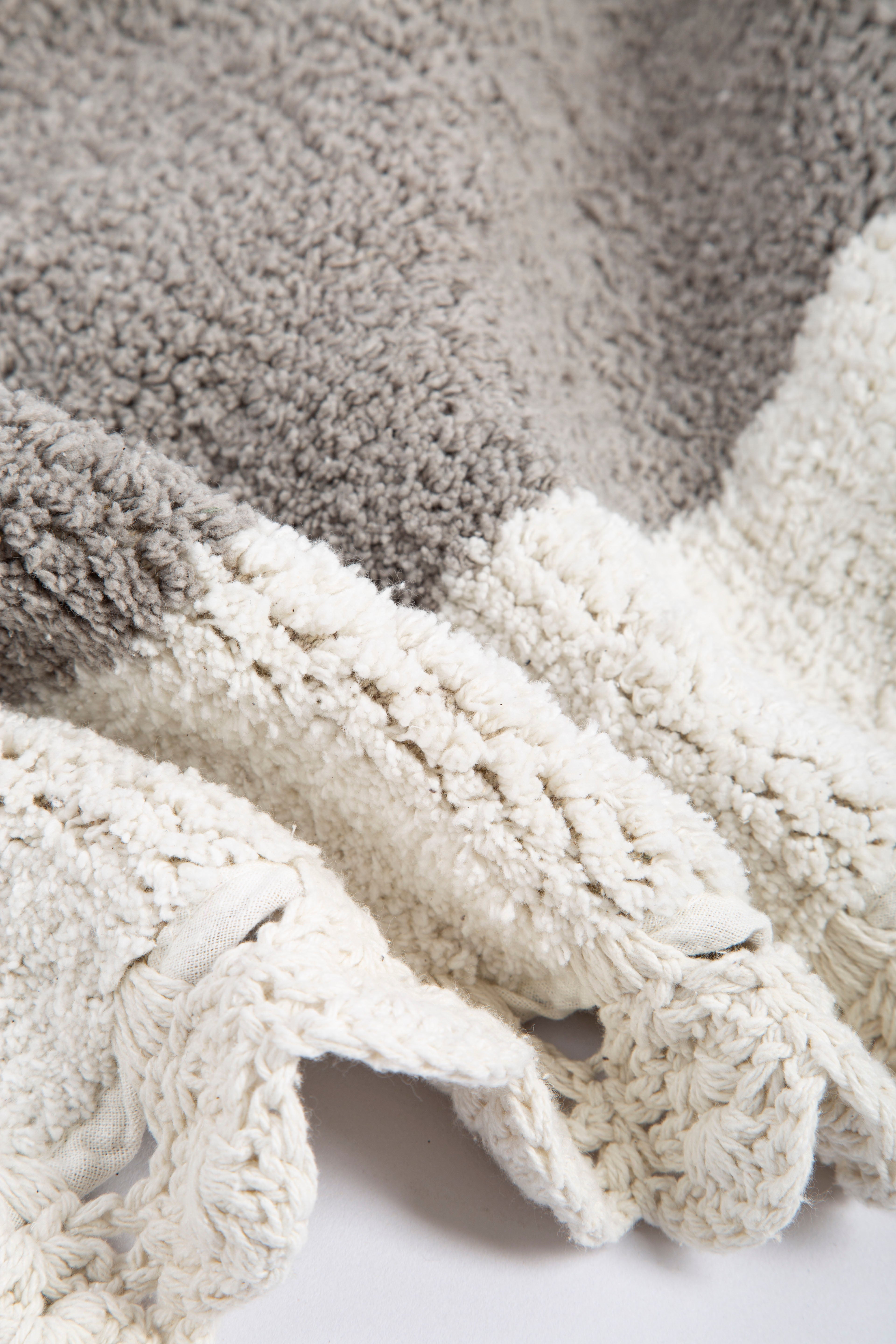 Irya-Bianca 2’li Takım Banyo Paspası %100 Pamuk 40x60 + 60x90 Gri-Banyo Paspası-9-Milagron.com