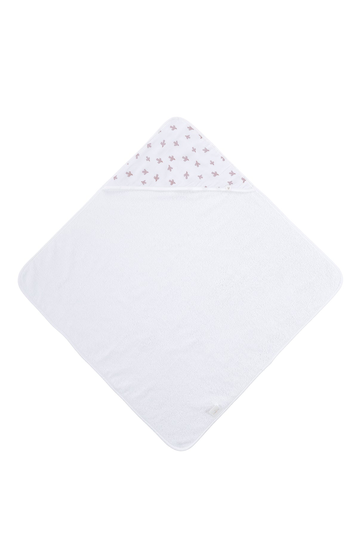 İRYA-Birdie Organik Pamuk Müslin Bebek Kundak Beyaz 75X75-Kundak-2-Milagron.com
