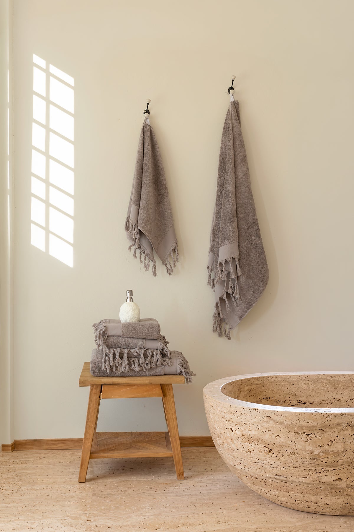 İRYA-Bodrum Banyo Havlusu Seti, Koyu Gri - 2'li, 80x150 Cm-Havlu & Havlu Setleri-3-Milagron.com