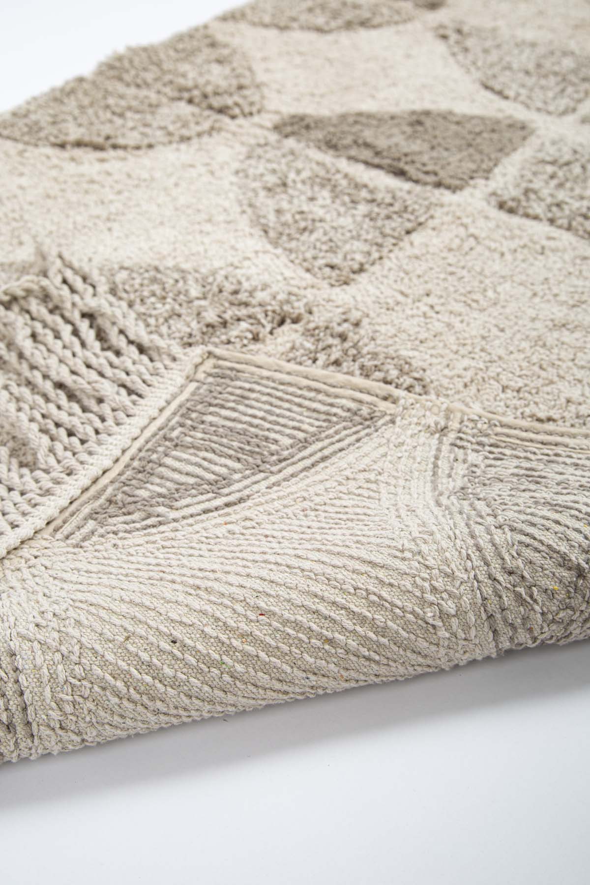 Irya-Brook Tekli Banyo Paspası %100 Pamuk 70x110 Bej-Banyo Paspası-7-Milagron.com