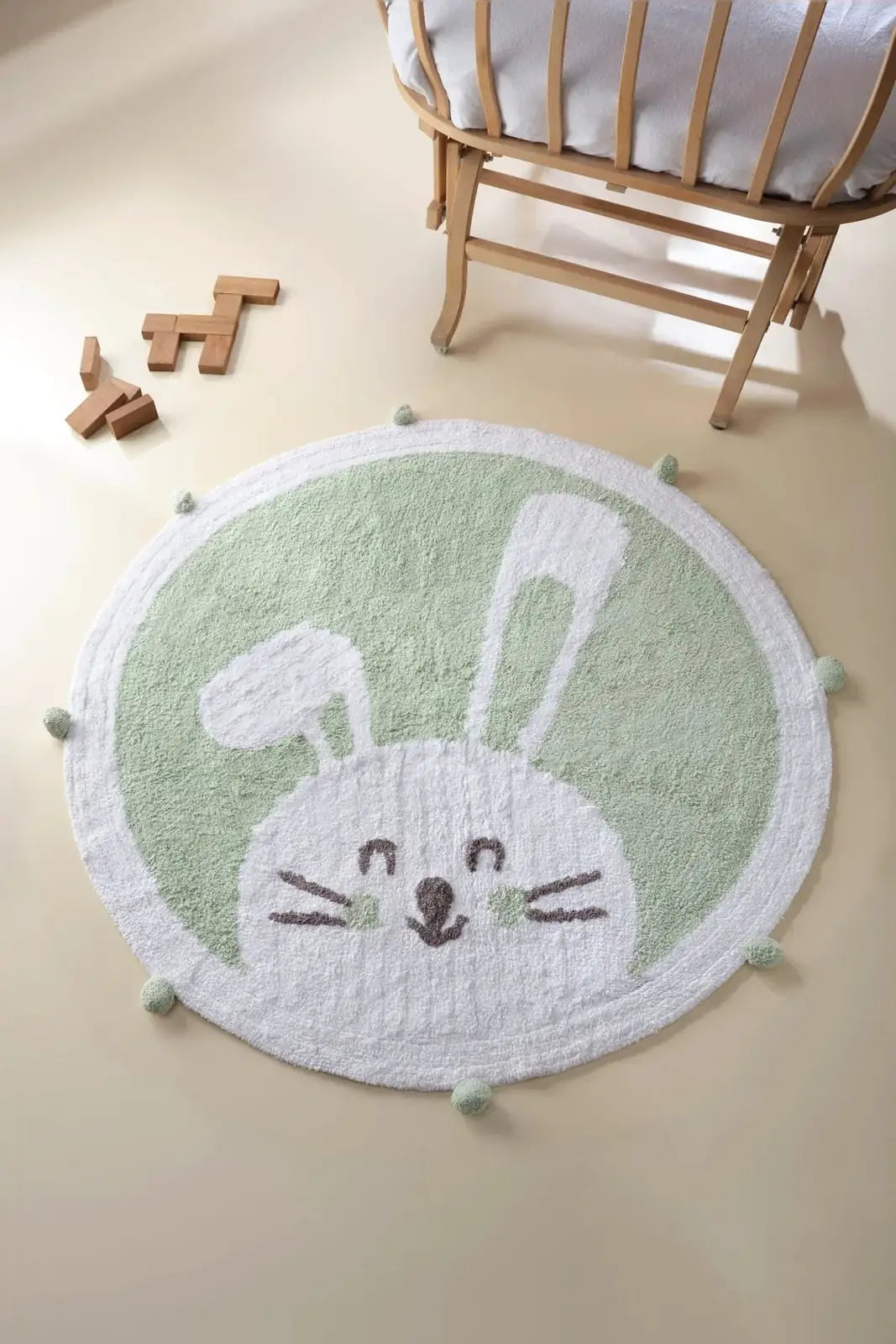 İRYA-Bunny Çocuk Odası Halısı 110X110-Halı-1-Milagron.com