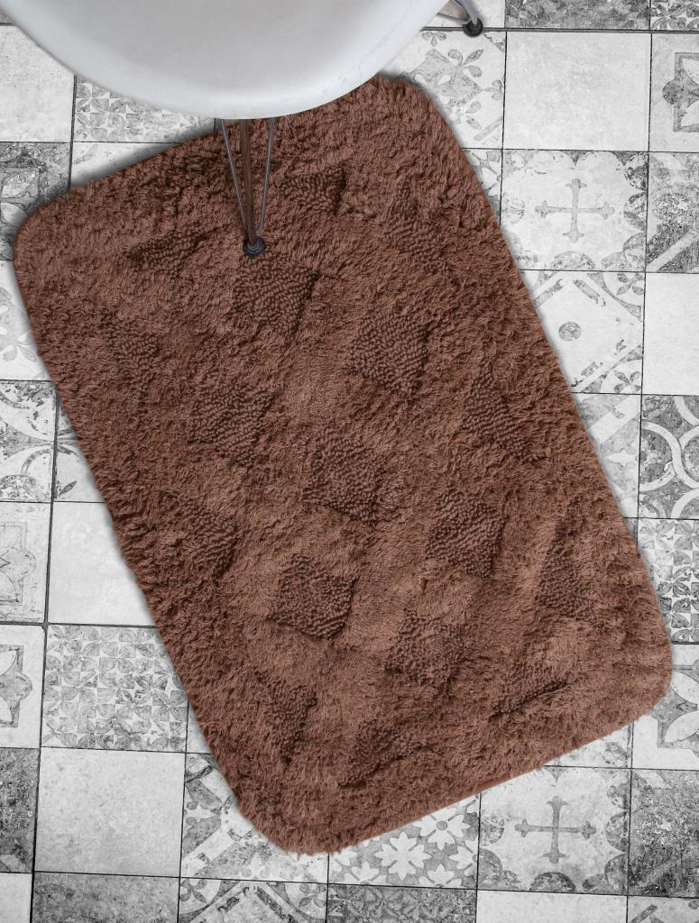 İRYA-Burns Banyo Paspası 2'Li Kahve 40X60+60X90-Paspas-6-Milagron.com