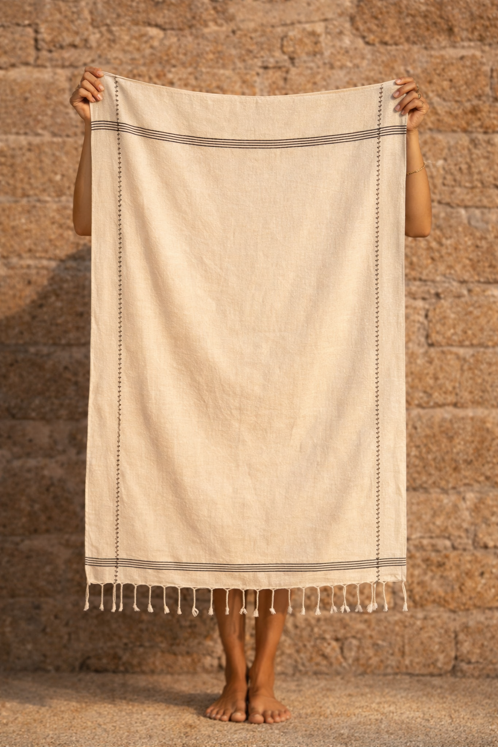 İRYA-Carmen Peştamal 90X170 Bej-Havlu & Havlu Setleri-1-Milagron.com