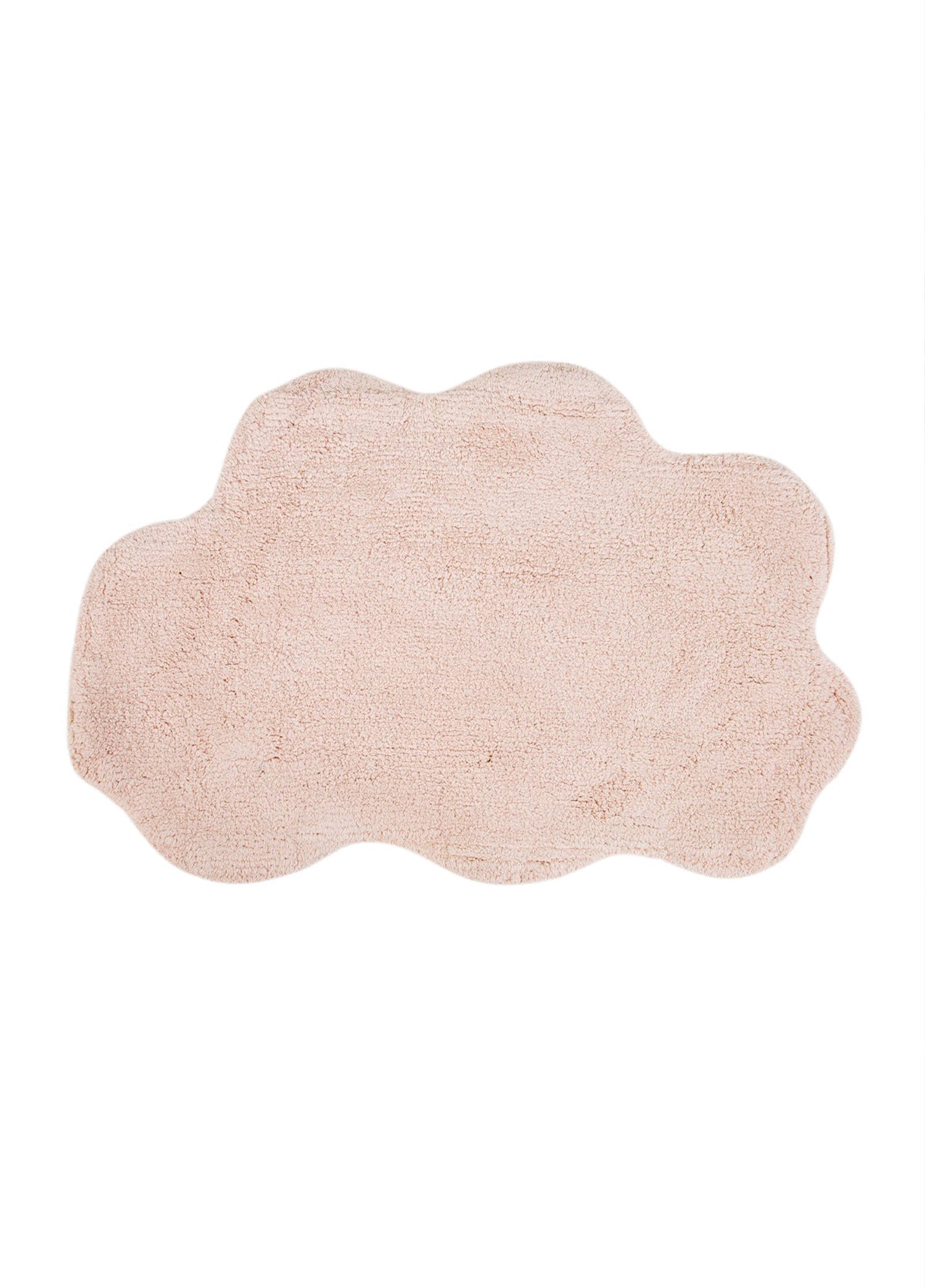 Irya-Cloud Tekli Bulut Banyo Paspası %100 Pamuk 50x80 Pembe-Banyo Paspası-2-Milagron.com