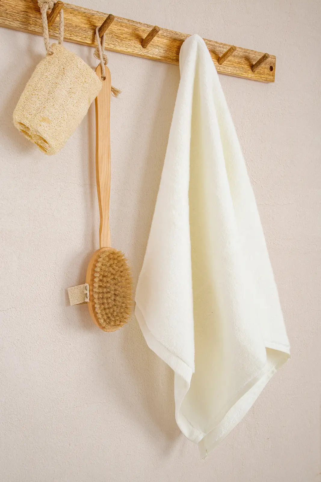 İRYA-Colet Banyo Havlusu 90X150 Cm Ekru-Havlu & Havlu Setleri-5-Milagron.com