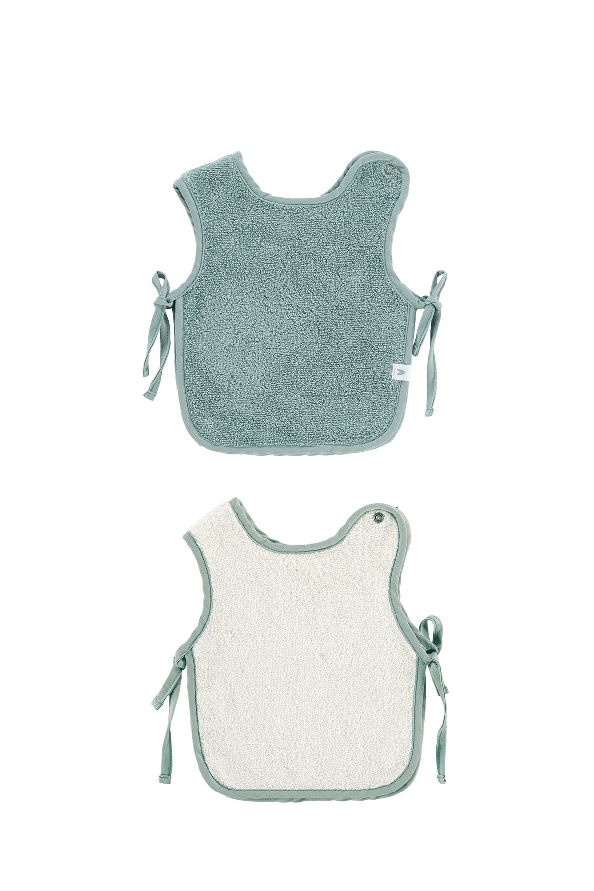İRYA-Colors Of Joy 2'Li Organik Pamuk Müslin Bebek Önlük Seti Mint-Önlük-7-Milagron.com