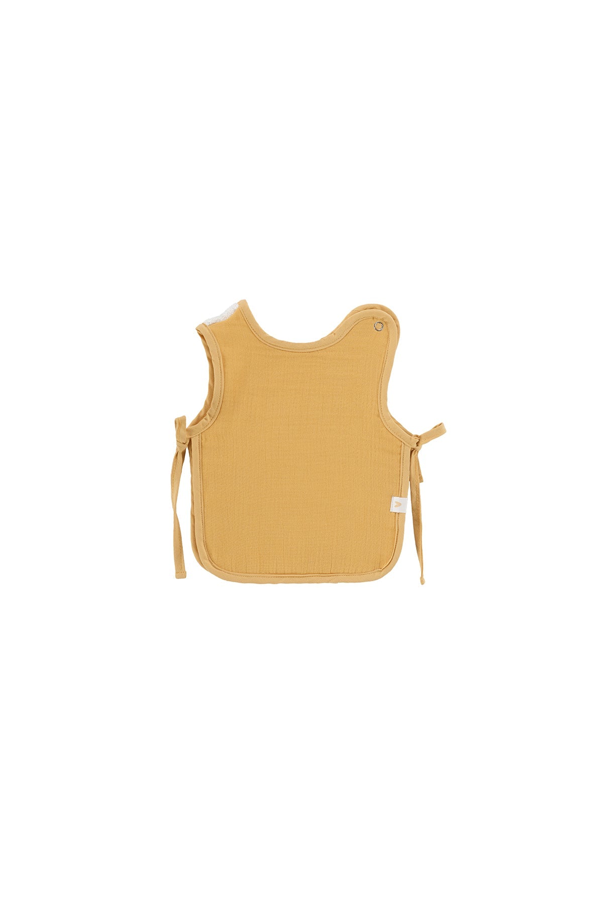 Irya-Colors Of Joy 2'li Organik Pamuk Müslin Bebek önlük Seti Hardal-Bebek Önlüğü-5-Milagron.com