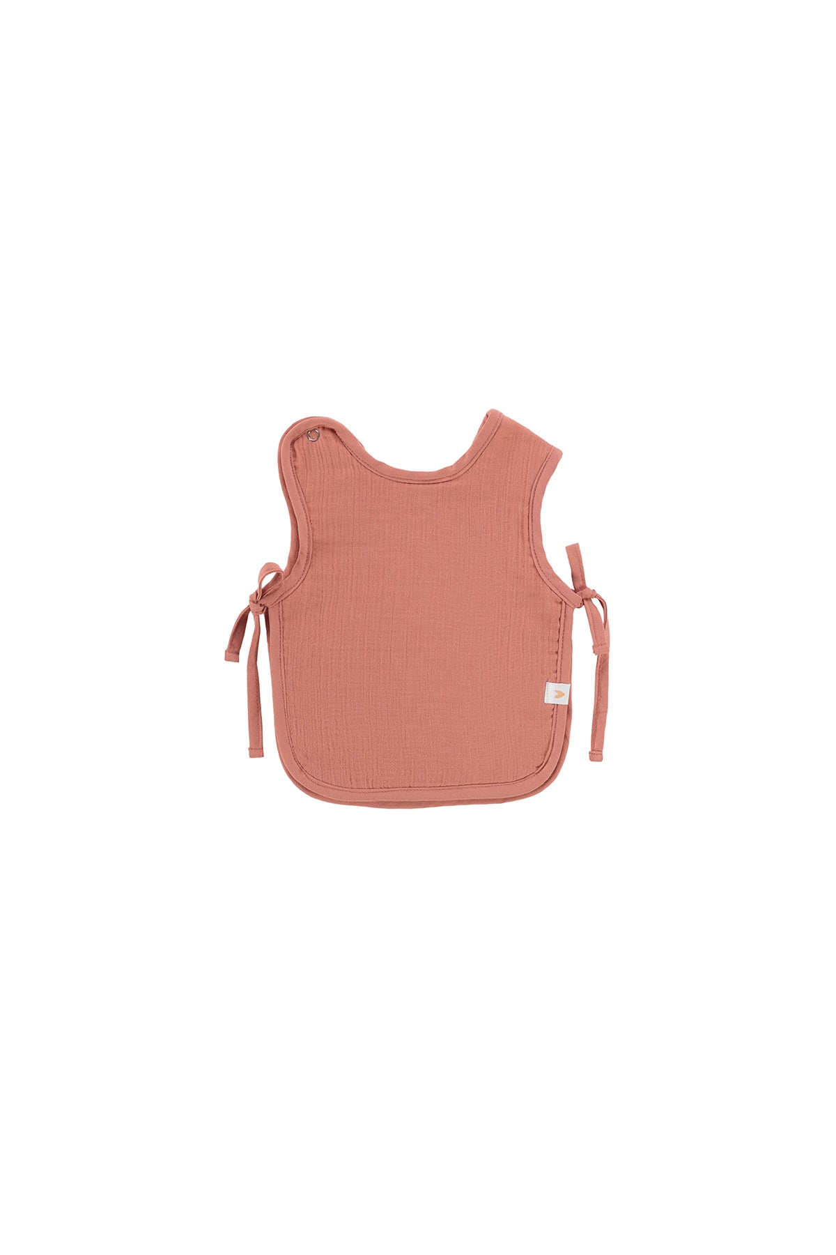 Irya-Colors Of Joy 2'li Organik Pamuk Müslin Bebek önlük Seti Kiremit-Bebek Önlüğü-4-Milagron.com