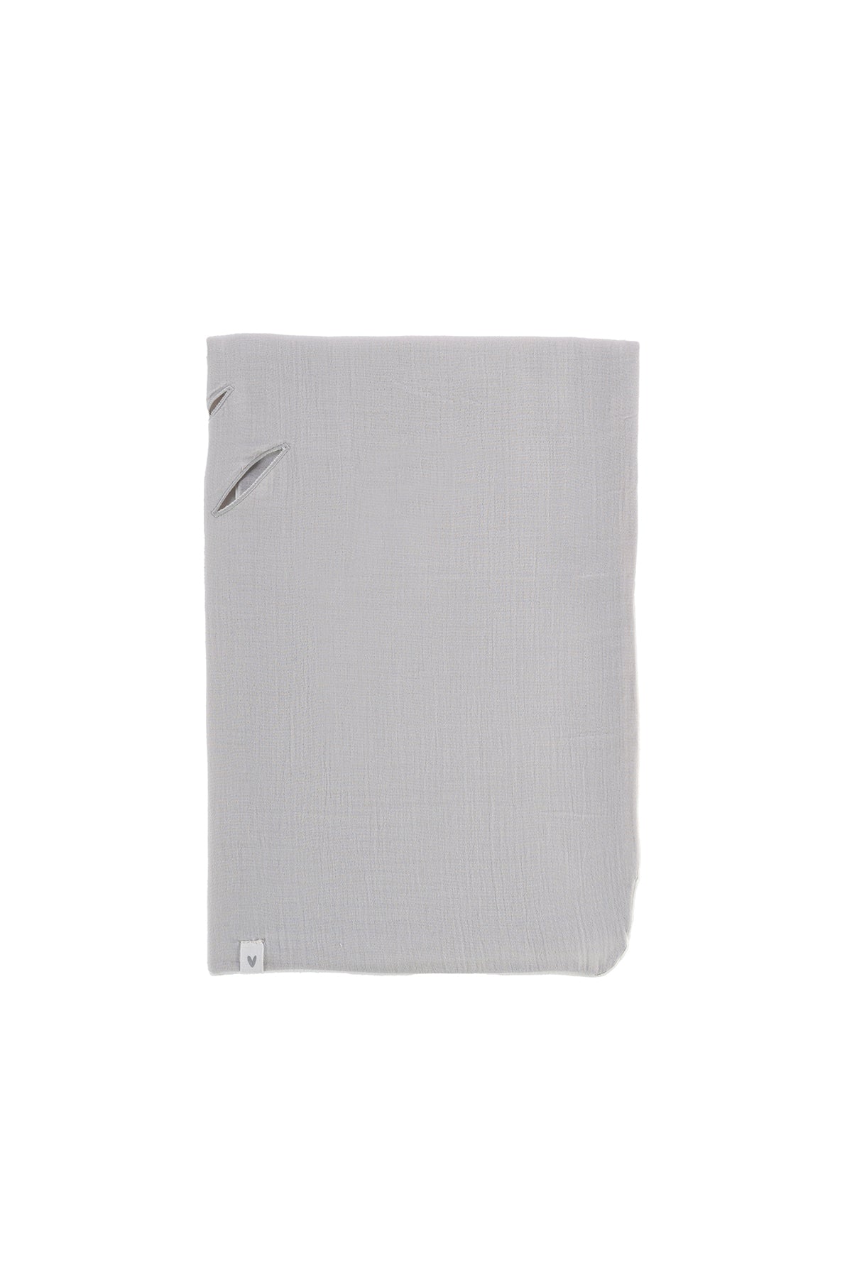 Irya-Colors Of Joy Organik Pamuk Müslin 2 Katlı Puset örtüsü Gri 85x85-Bebek Battaniyesi-2-Milagron.com