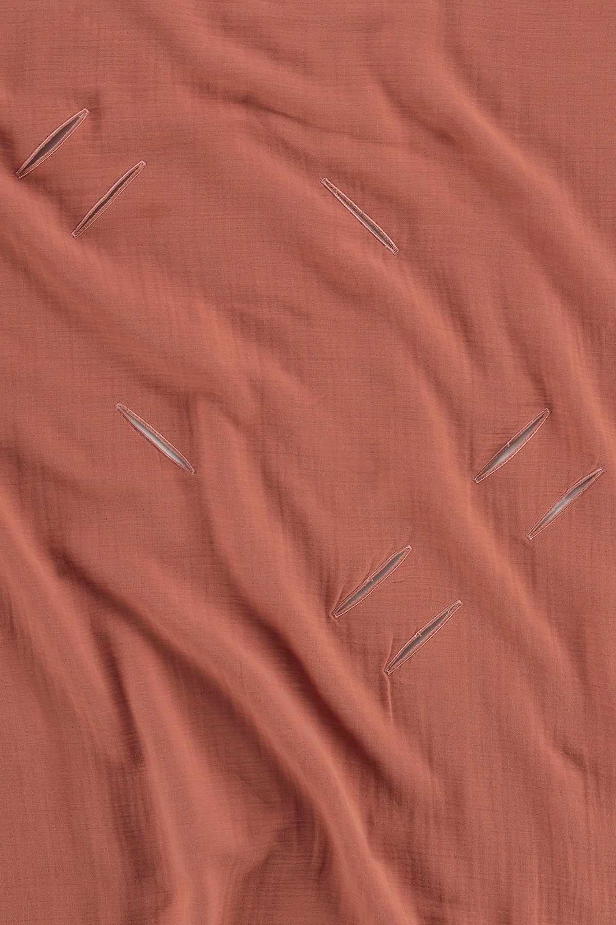 Irya-Colors Of Joy Organik Pamuk Müslin 2 Katlı Puset örtüsü Kiremit 85x85-Bebek Battaniyesi-6-Milagron.com