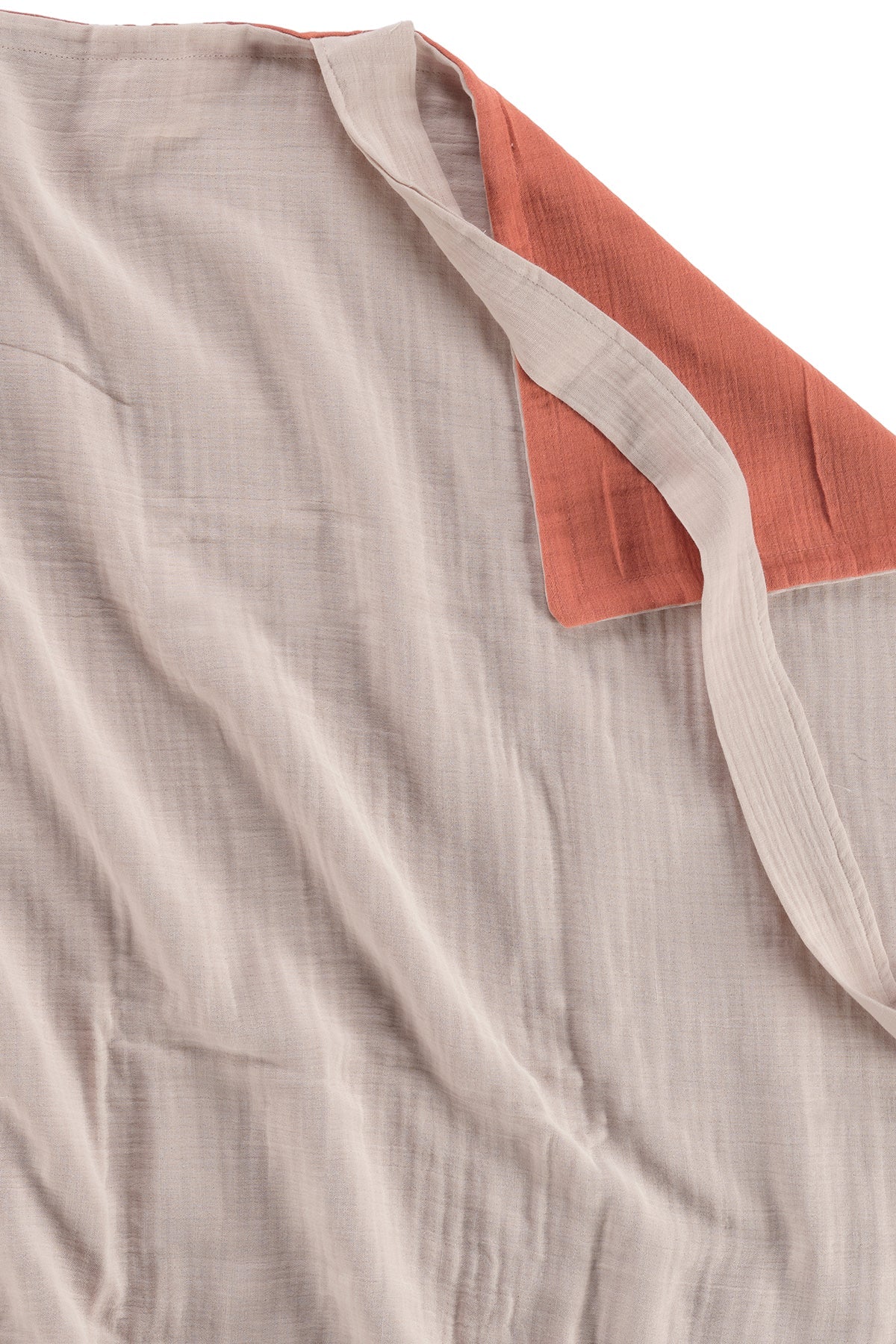 Irya-Colors Of Joy Organik Pamuk Müslin 4 Katlı Emzirme örtüsü Kiremit-Bebek Önlüğü-5-Milagron.com