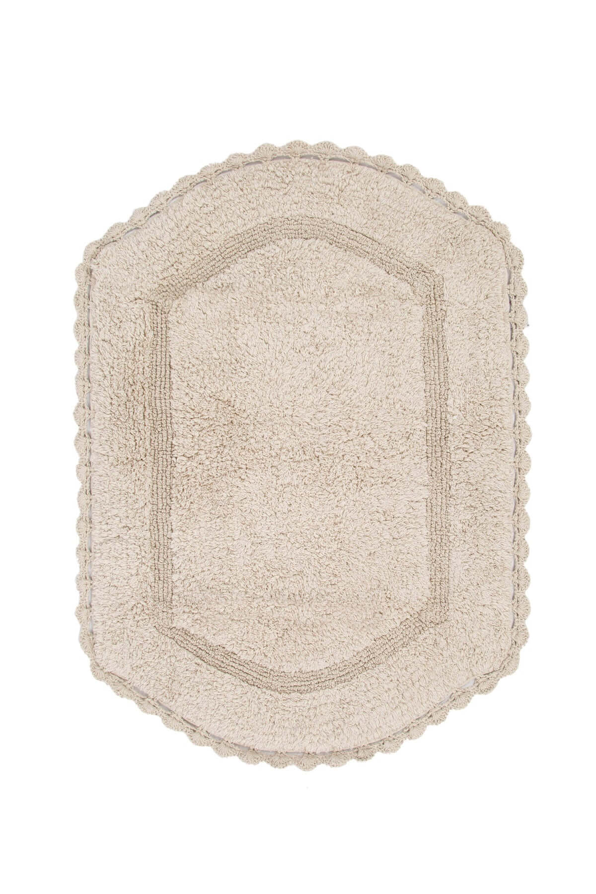 Irya-Dale 2’li Takım Banyo Paspası %100 Pamuk 40x60 + 60x90 Bej-Banyo Paspası-7-Milagron.com