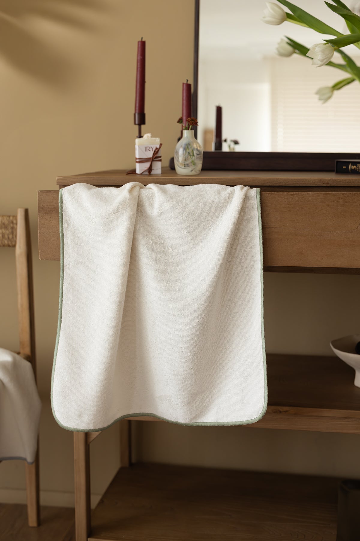 İRYA-Dolce Bambu El Havlusu 50X100 Cm Yeşil-Havlu & Havlu Setleri-1-Milagron.com